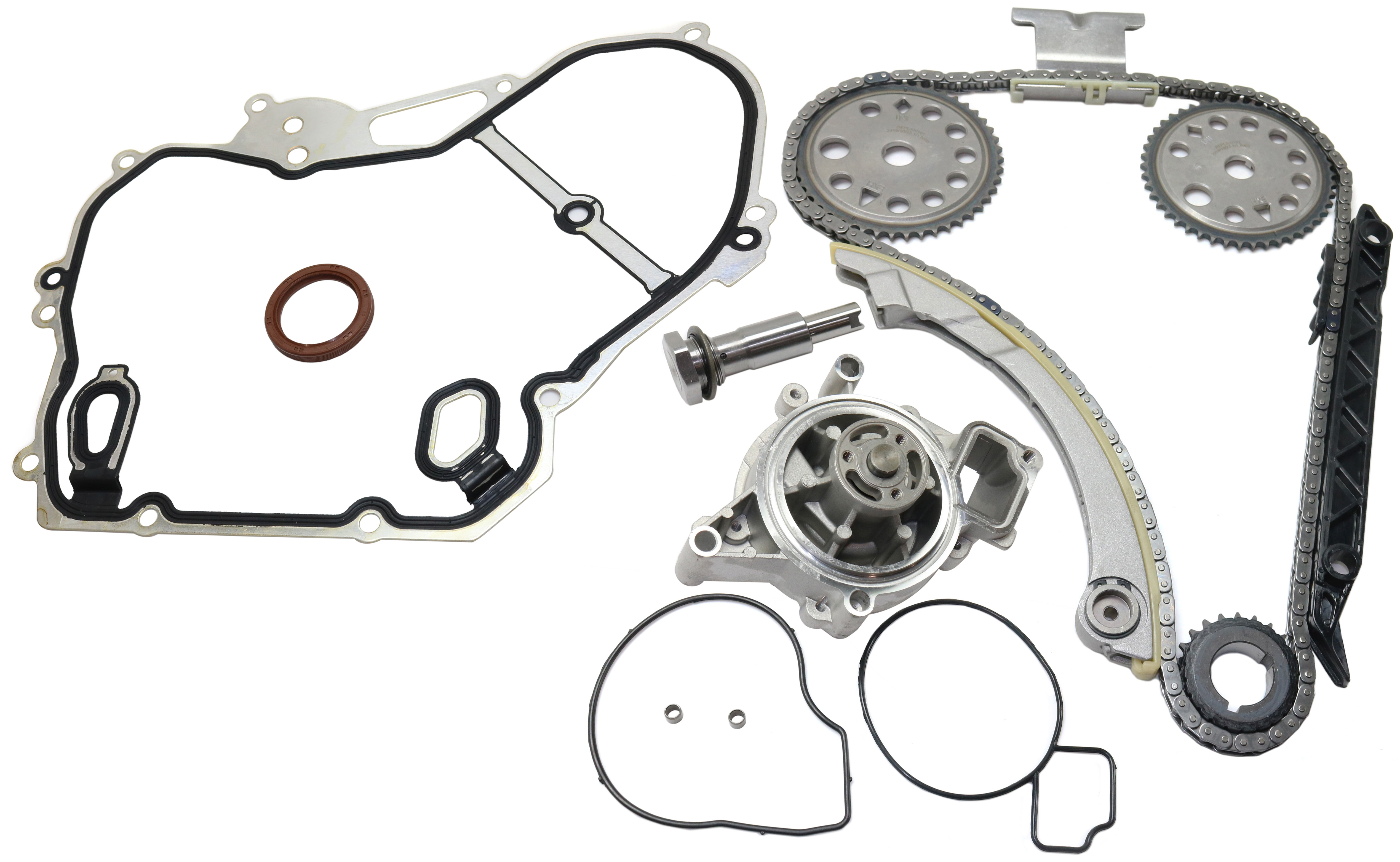 AM ION 04-07 MALIBU 06-10 TIMING CHAIN KIT 3 pc kit with Timing Cover Gasket and Water Pump SKU KIT 101917-23 OEM 151023301 JV5068-12630084-2443