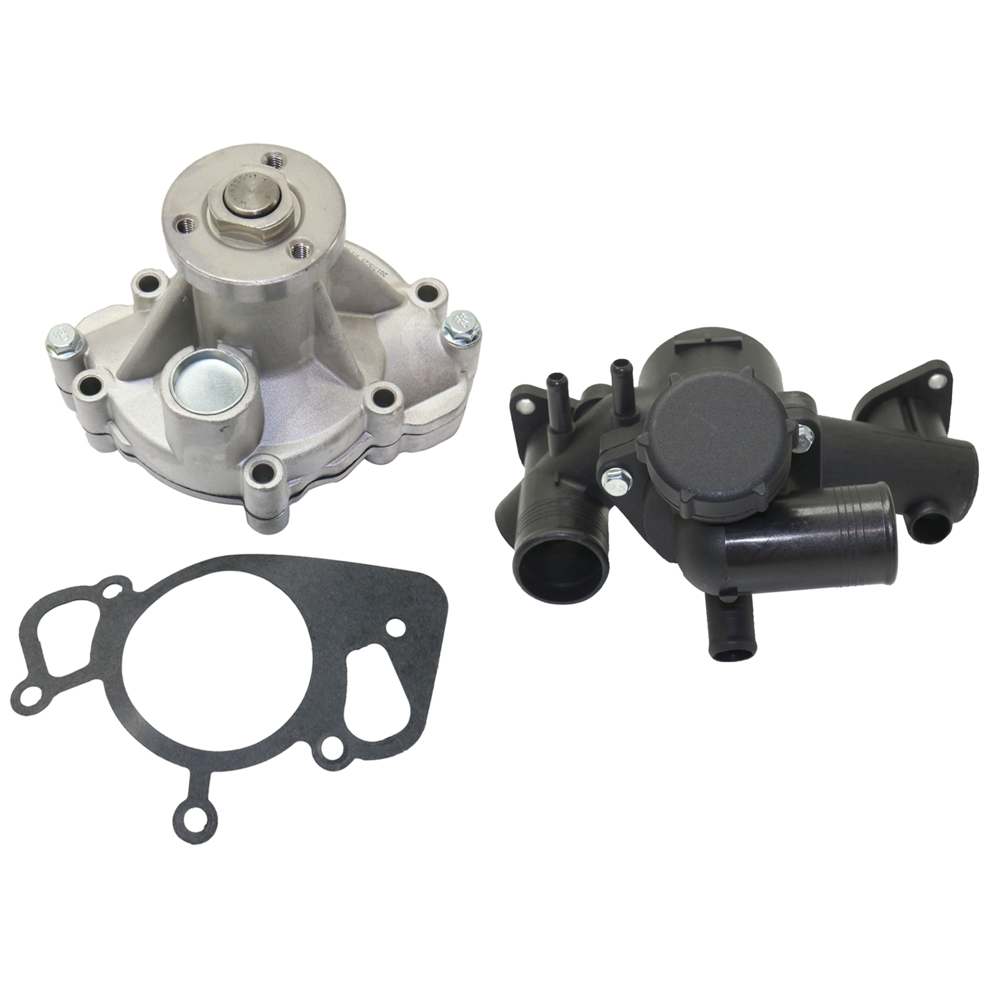 AM THUNDERBIRD 03-05 LS 03-06 WATER PUMP 2 pc kit with Thermostat Housing SKU KIT 101917-38 OEM 12124-19354-20240-43503-58