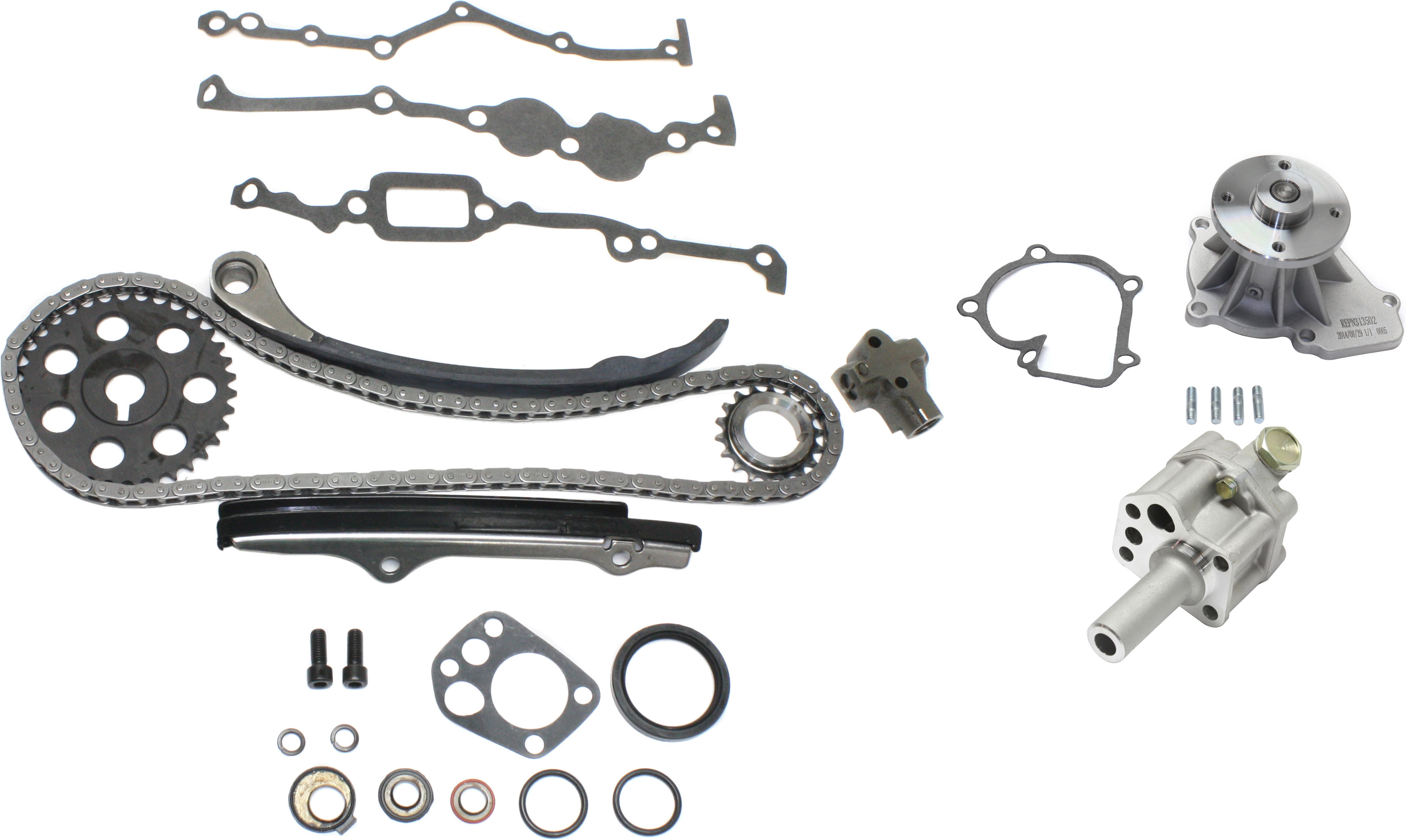 AM FRONTIER 98-04 XTERRA 00-04 TIMING CHAIN KIT 3 pc kit with Oil Pump and Water Pump SKU KIT 102214-06 OEM 15010V0300-15010S8000-1501040F