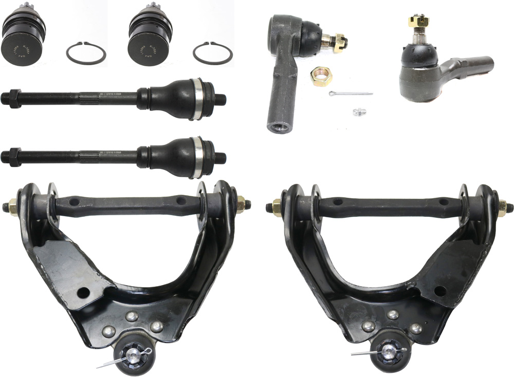 AM DAKOTA 97-99 DURANGO 98-99 FRONT CONTROL ARM KIT RH AND LH Upper 8 pc kit with Ball Joints and Tie Rod Ends SKU KIT 102418-26 OEM 2601330-2601524-5051270-520388