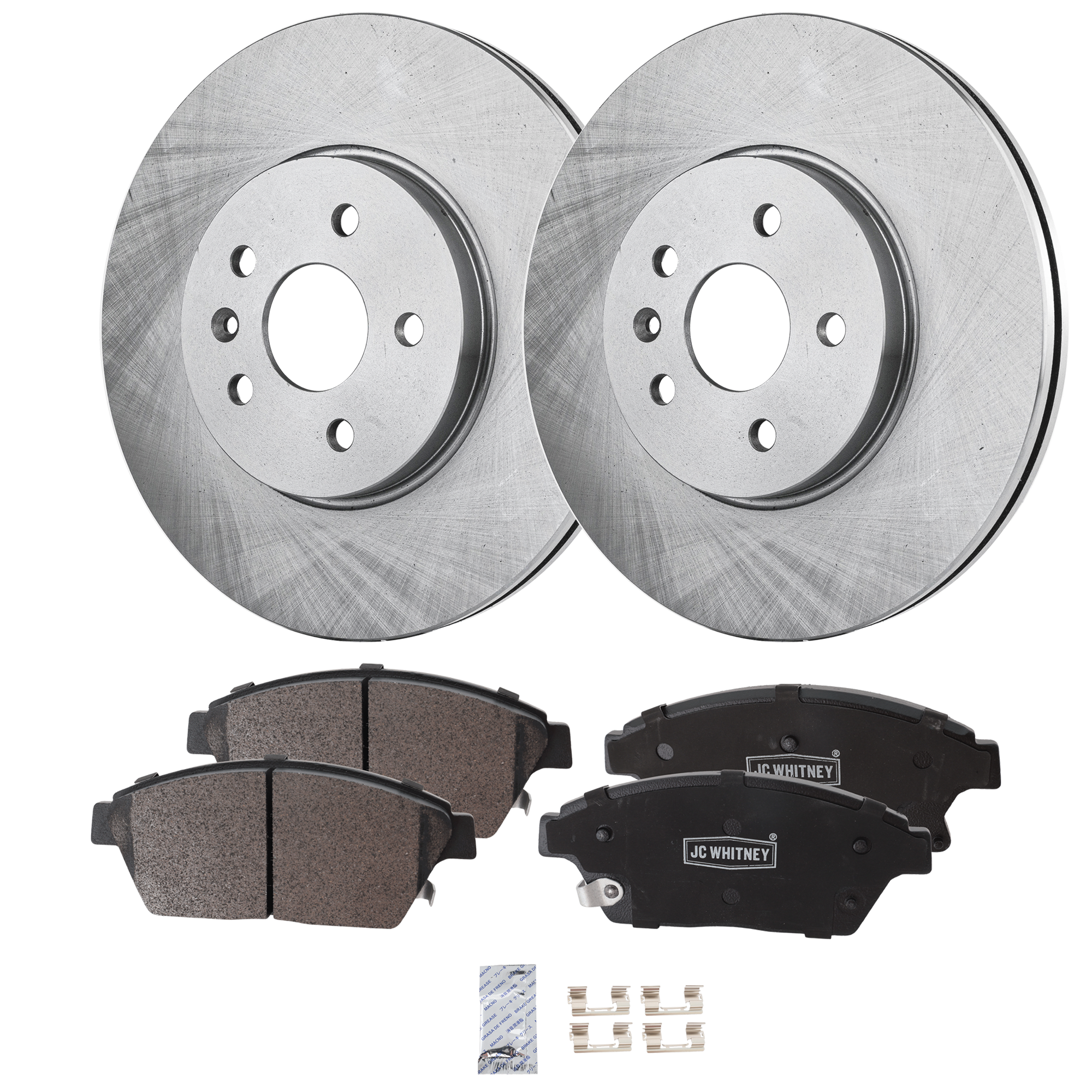 AM ENCORE 13-17 TRAX 15-17 FRONT BRAKE DISC AND PAD KIT 2 Wheel Set SKU KIT 102425 GD028 OEM 41279-850384-850386-60045020-5