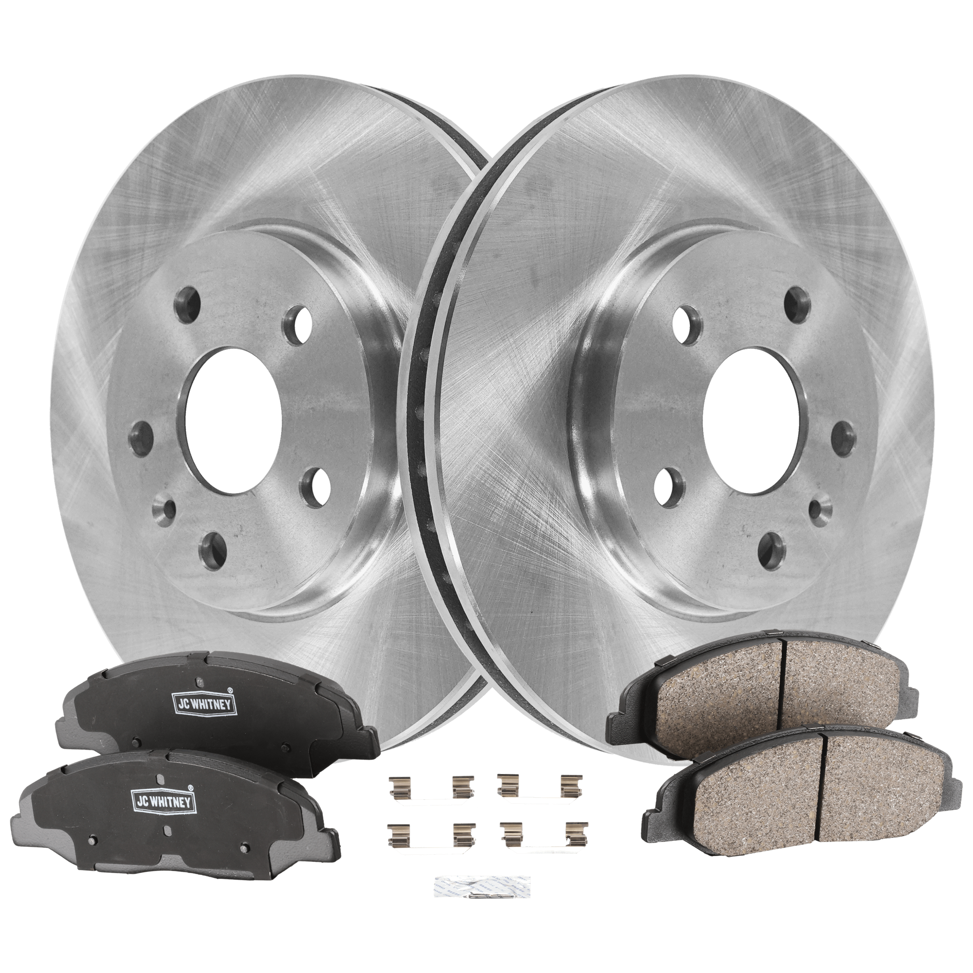 AM CTS 08-14 FRONT BRAKE DISC AND PAD KIT 2 Wheel Set SKU KIT 102425 GD058 OEM 41247-55157-850103-900504-6004