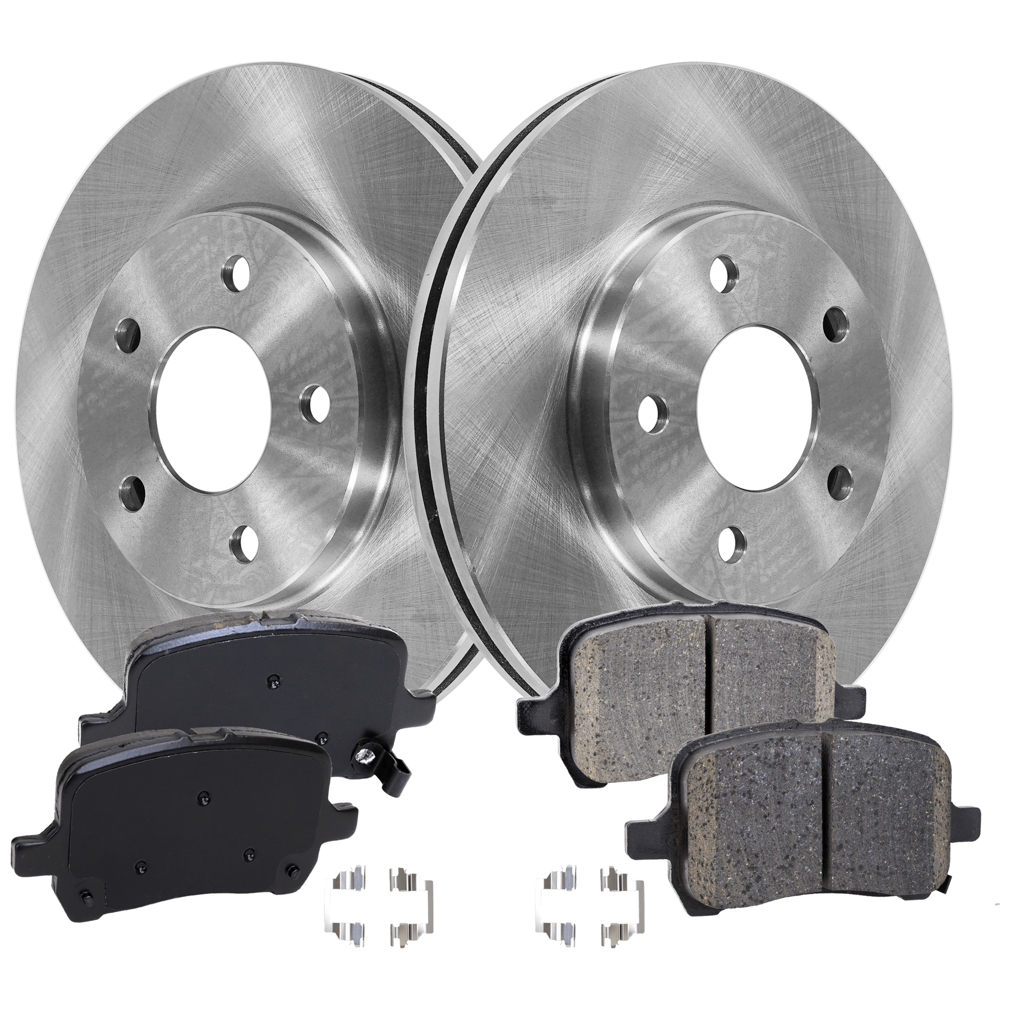 AM MALIBU 04-06 FRONT BRAKE DISC AND PAD KIT 2 Wheel Set SKU KIT 102425 GD070 OEM 22705302-15856666-25797351-227