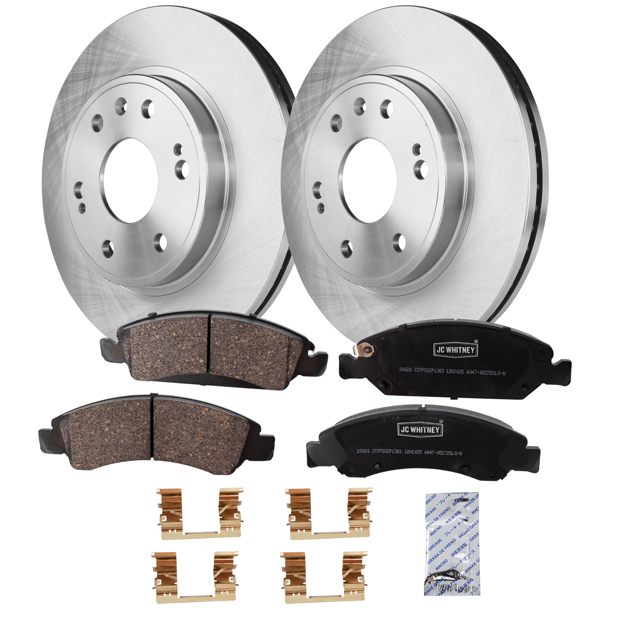 AM ESCALADE TAHOE 08-20 SUBURBAN 18-20 FRONT BRAKE DISC AND PAD KIT 2 Wheel Set SKU KIT 102425 GD075 OEM 88963556-19257667-22742382-231