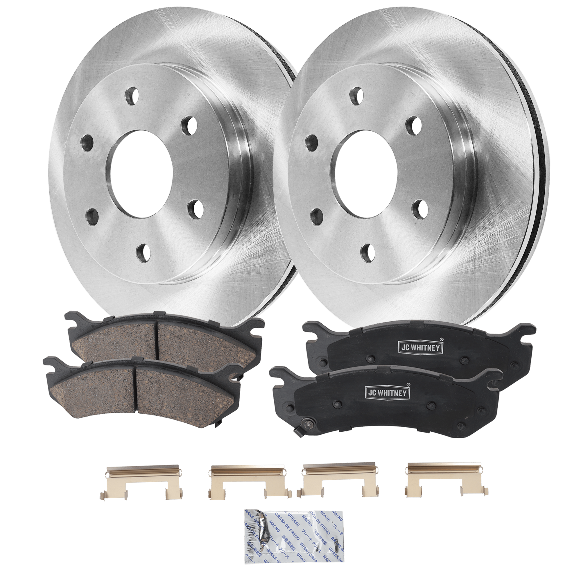 AM SILVERADO SIERRA 1500-99-06 FRONT BRAKE DISC AND PAD KIT 2 Wheel Set SKU KIT 102425 GD083 OEM 18060214-15716362-19241877-192