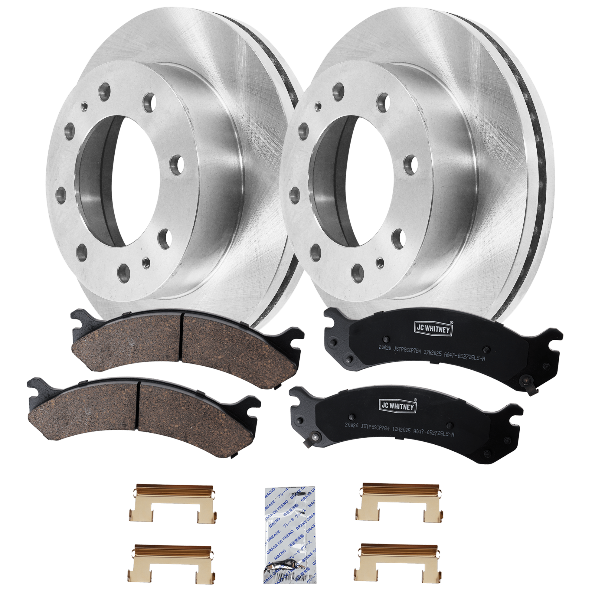 AM EXPRESS 4500-09-19 SAVANA 3500-03-19 FRONT BRAKE DISC AND PAD KIT 2 Wheel Set SKU KIT 102425 GD092 OEM 15733625-18026219-18042334-180