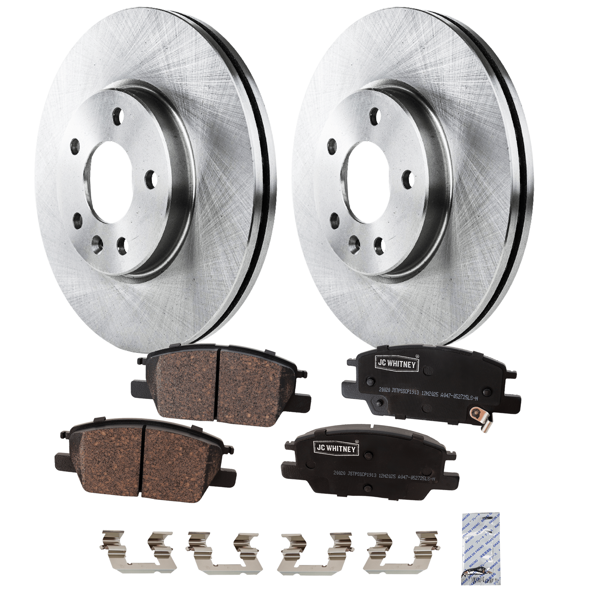 AM LACROSSE 17-19 FRONT BRAKE DISC AND PAD KIT 2 Wheel Set SKU KIT 102425 GD102 OEM 41274-55195-580899-850243-6004