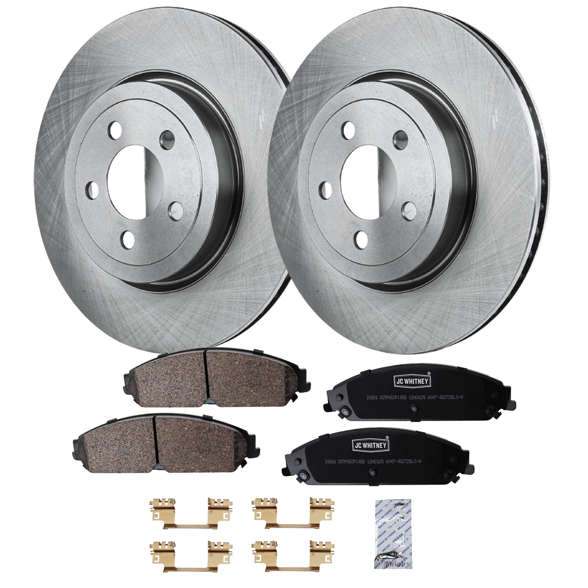 AM CHRYSLER 300-05-18 FRONT BRAKE DISC AND PAD KIT 2 Wheel Set SKU KIT 102425 GD119 OEM 4779197AD 5154118AB 4779197AE