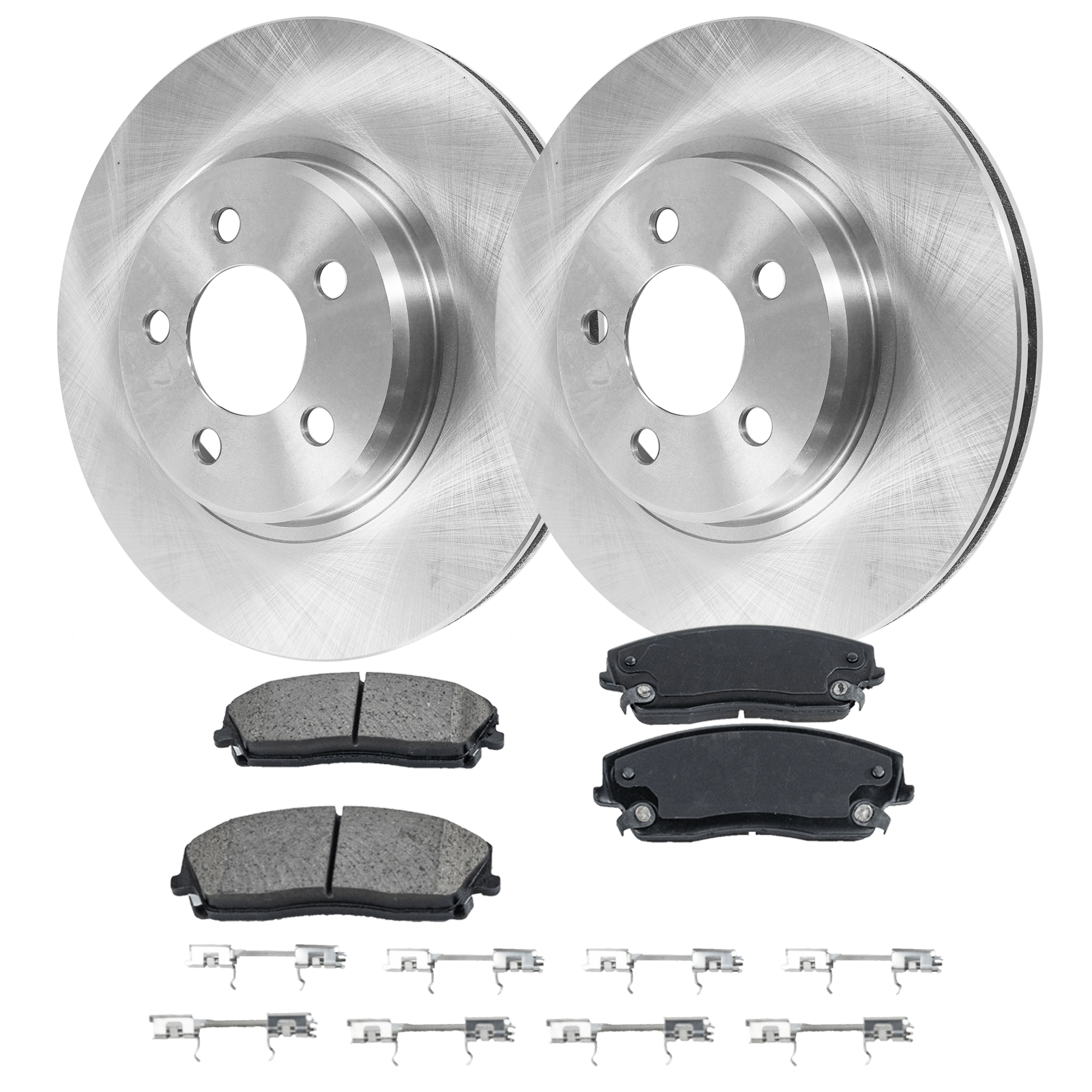 AM 300-05-22 FRONT BRAKE DISC AND PAD KIT 2 Wheel Set SKU KIT 102425 GD120 OEM 4779196AD 4779196AE 4779196AF