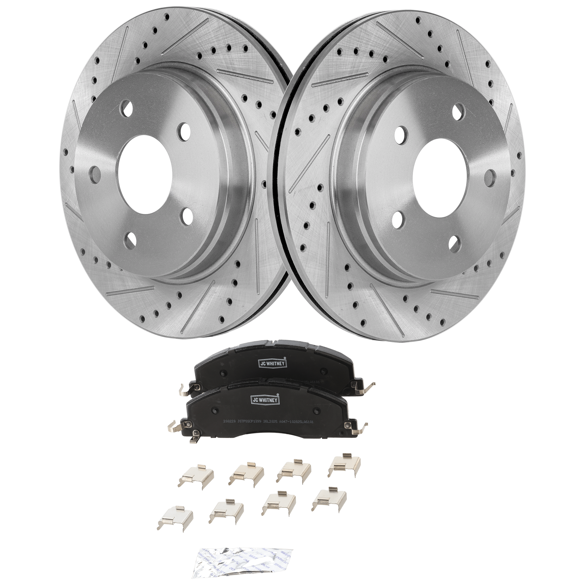 AM 1500-12-12 FRONT BRAKE DISC AND PAD KIT 2 Wheel Set SKU KIT 102425 GD131 OEM 2414-19966-53005-145381-491190