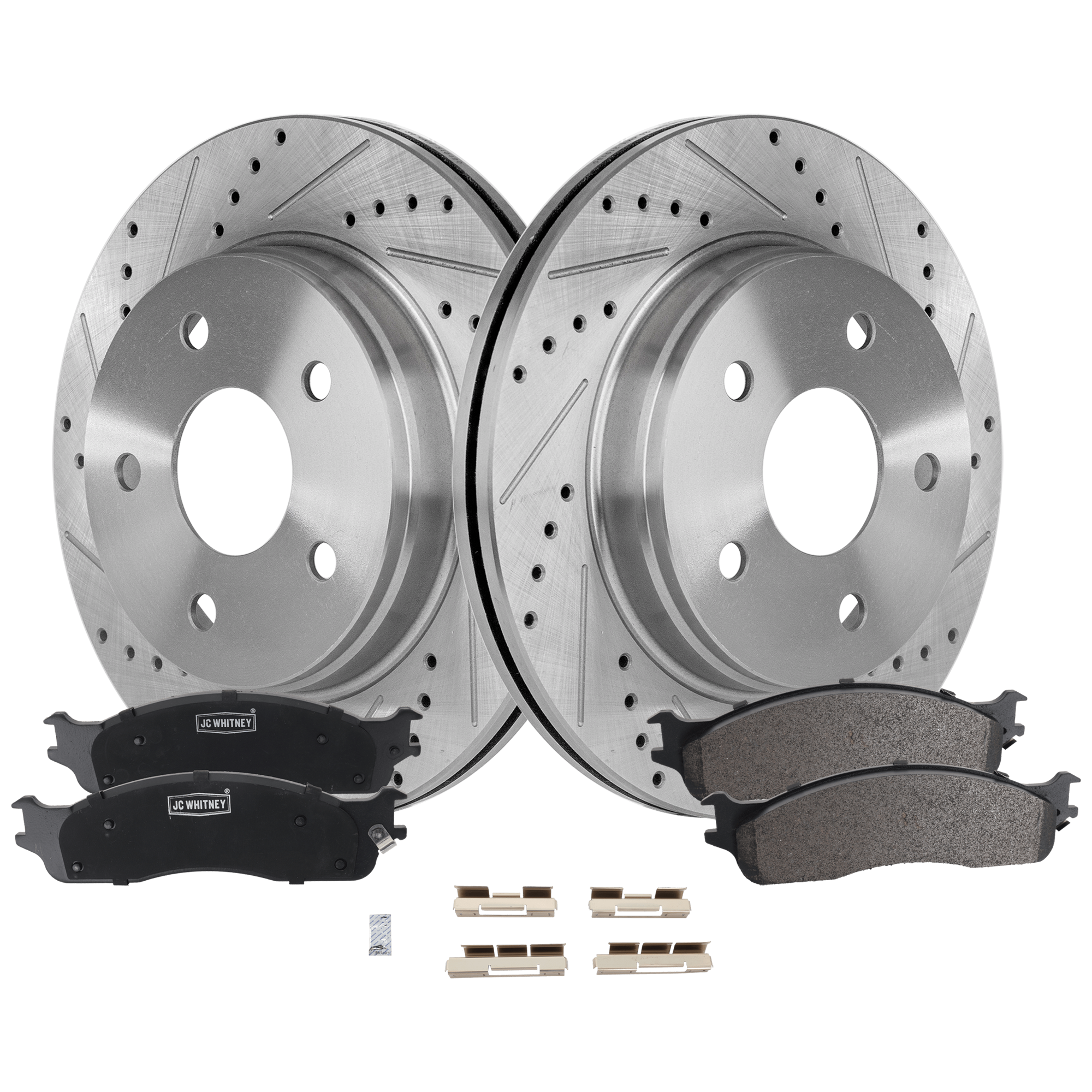 AM RAM 1500-06-08 FRONT BRAKE DISC AND PAD KIT 2 Wheel Set SKU KIT 102425 GD133 OEM 2414-19966-53005-145381-491190