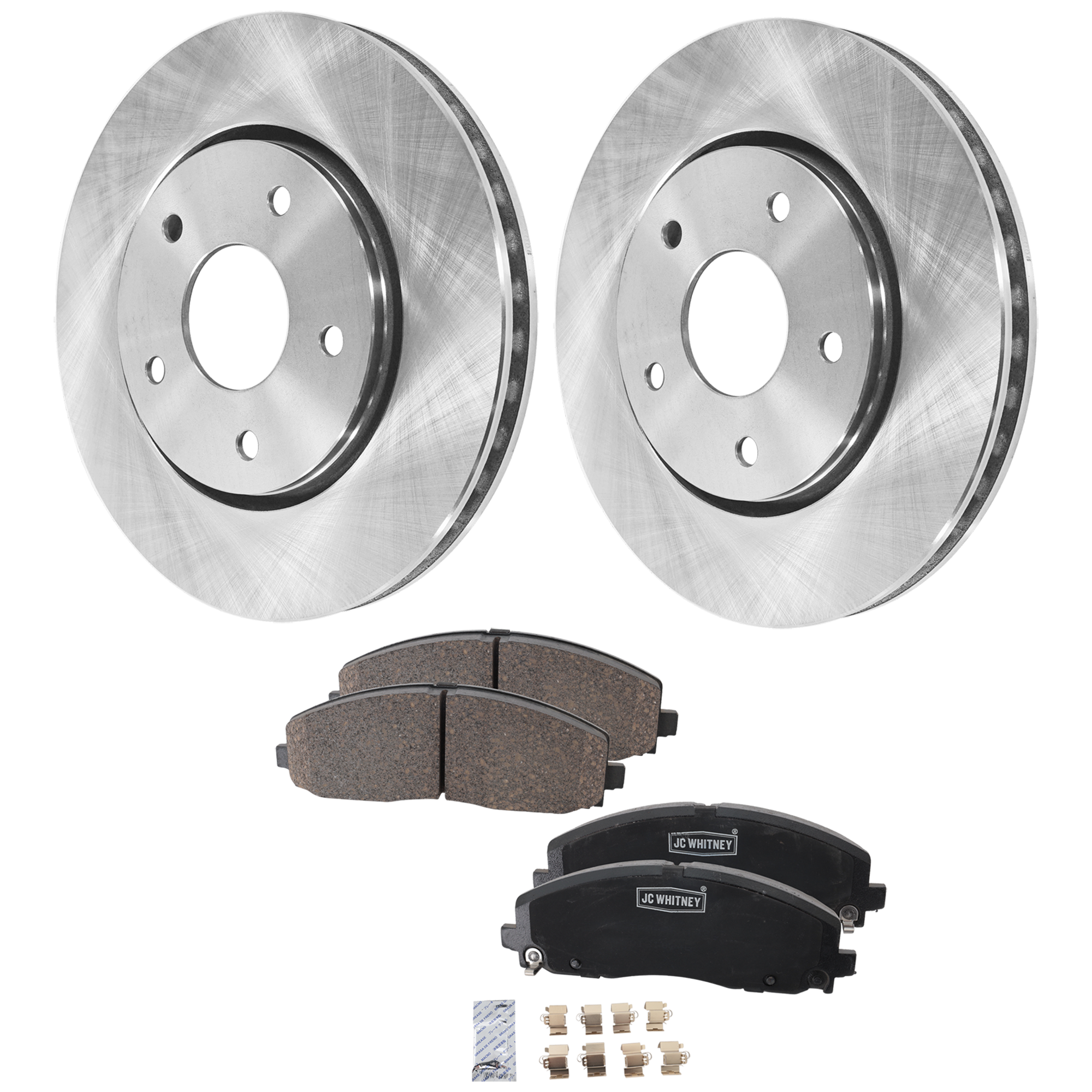 AM TOWN COUNTRY 12-16 FRONT BRAKE DISC AND PAD KIT 2 Wheel Set SKU KIT 102425 GD140 OEM 4721995AA 4721933AB 4779783AA