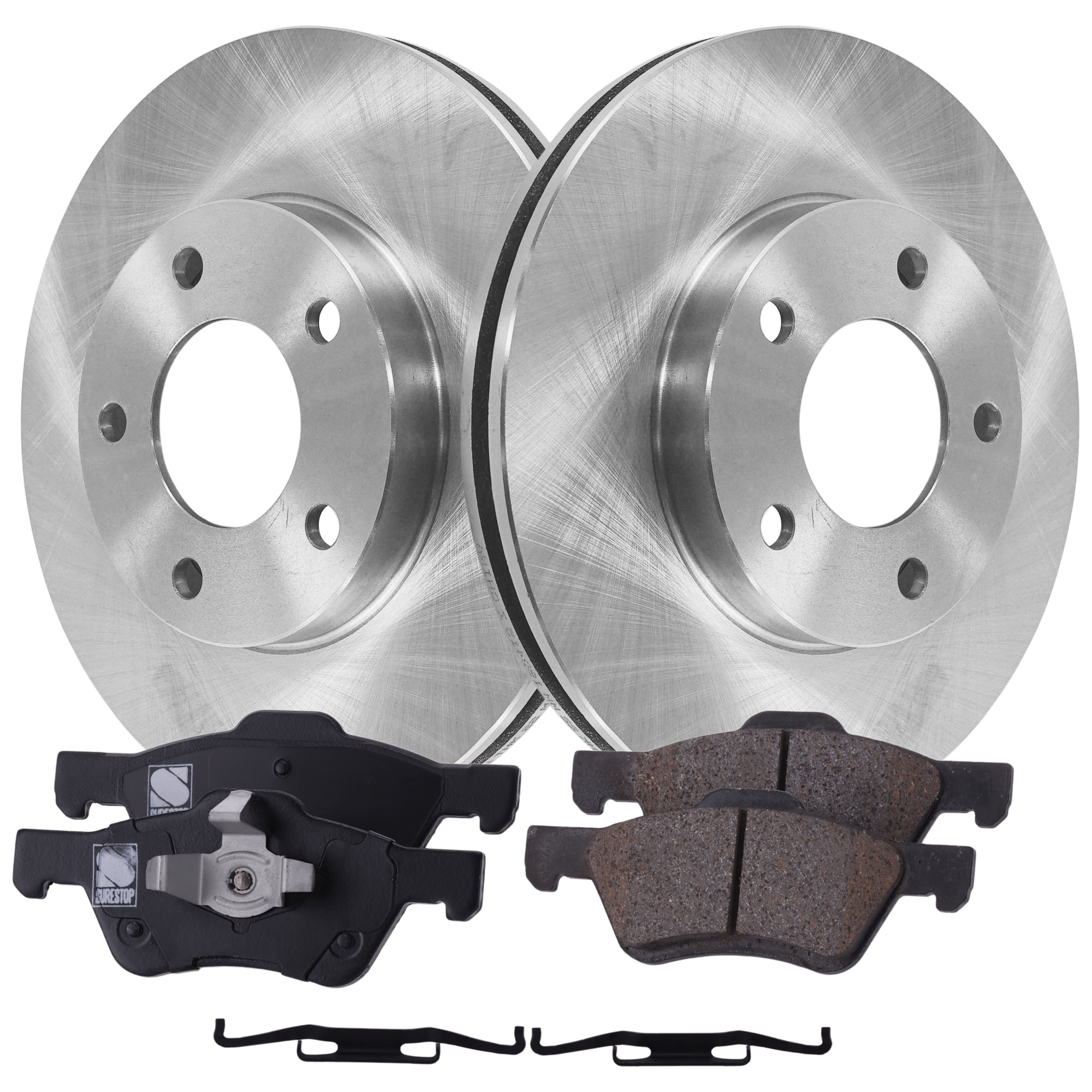 AM ESCAPE MARINER 05-07 FRONT BRAKE DISC AND PAD KIT 2 Wheel Set SKU KIT 102425 GD150 OEM YL8Z1125BA E1003325XA E1123325