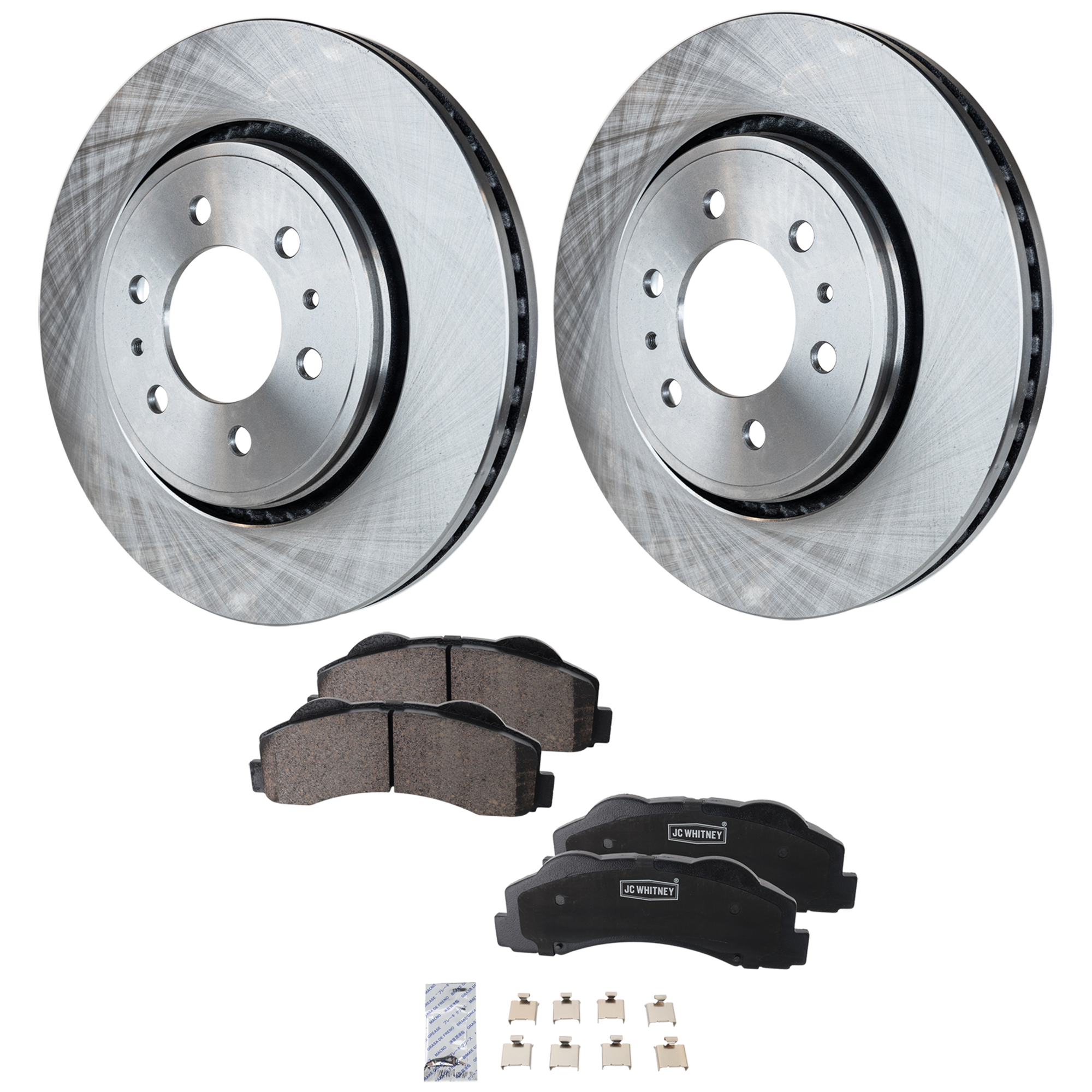 AM EXPEDITION F 150-10-17 NAVIGATOR 11-17 FRONT BRAKE DISC AND PAD KIT 2 Wheel Set SKU KIT 102425 GD162 OEM 7L1Z1125A 9L1Z1125A 8L1Z1125A