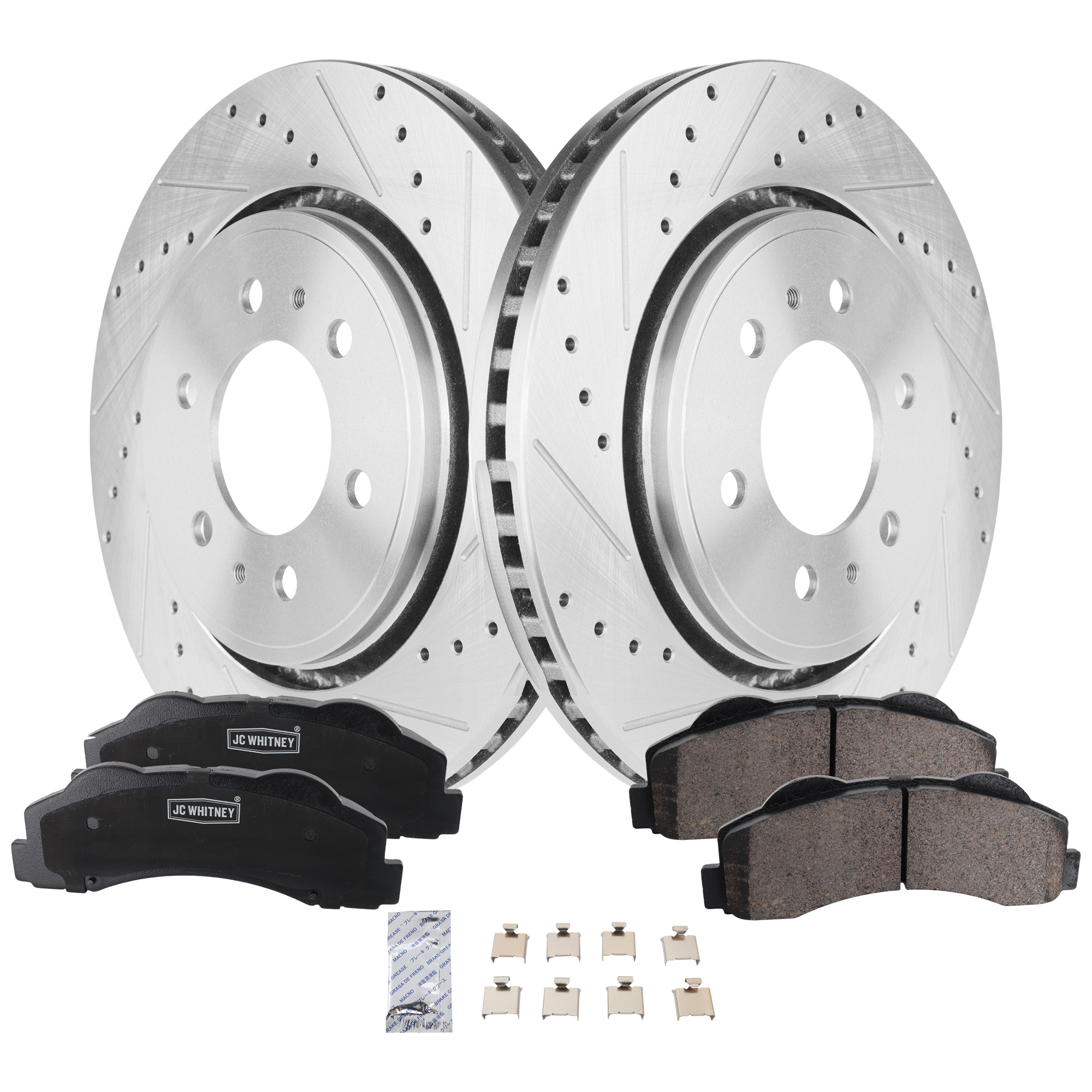 AM EXPEDITION F 150-10-17 NAVIGATOR 11-17 FRONT BRAKE DISC AND PAD KIT 2 Wheel Set SKU KIT 102425 GD165 OEM 42251-54153-60410-900368-90084