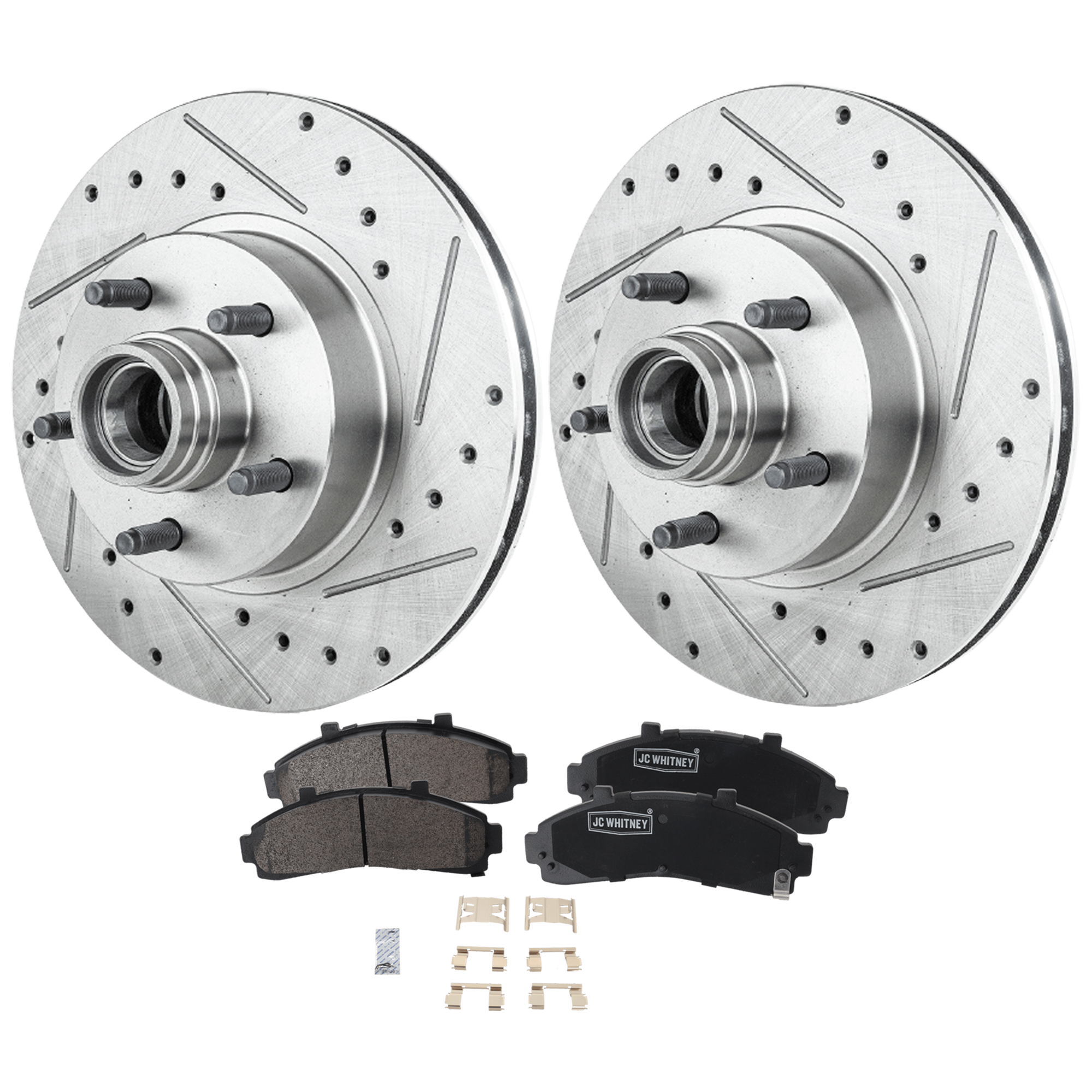 AM EXPLORER 95-01 MAZDA PICKUP 00-03 FRONT BRAKE DISC AND PAD KIT 2 Wheel Set SKU KIT 102425 GD170 OEM 19360-19852-27075-42273-54029