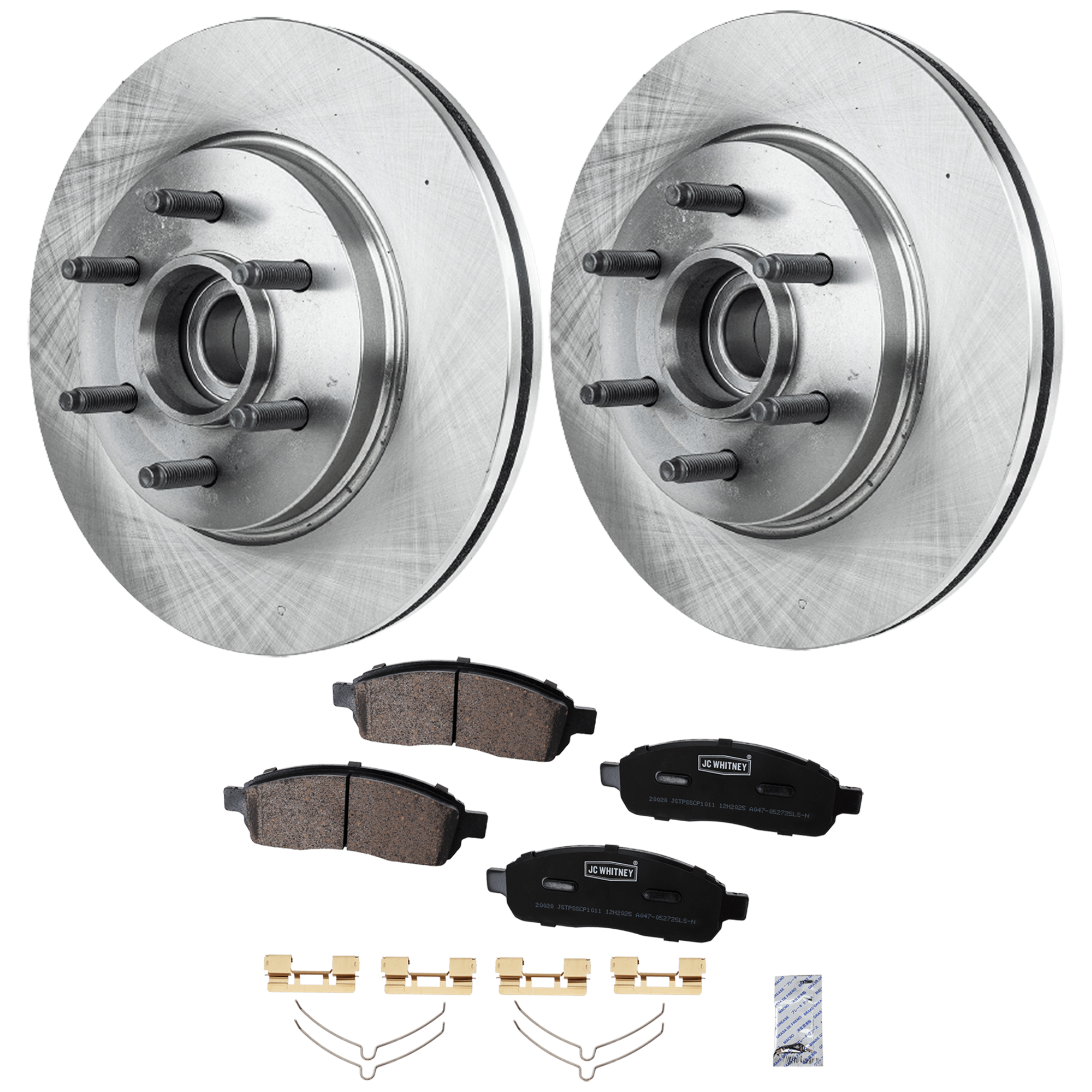 AM F 150-04-08 MARK LT 06-08 FRONT BRAKE DISC AND PAD KIT 2 Wheel Set SKU KIT 102425 GD172 OEM 4L3Z1102AA 8L3Z1102A 5L3Z1102A