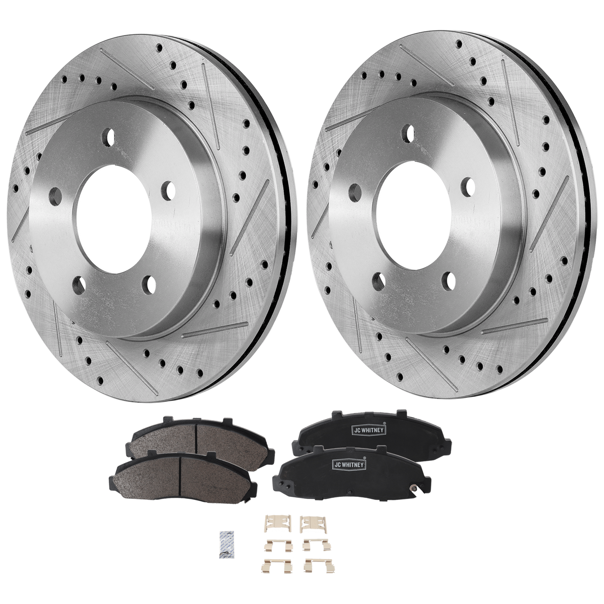 AM F 150-97-03 F 150 HERITAGE 04-04 FRONT BRAKE DISC AND PAD KIT 2 Wheel Set SKU KIT 102425 GD177 OEM 19773-27015-54042-65925-66630