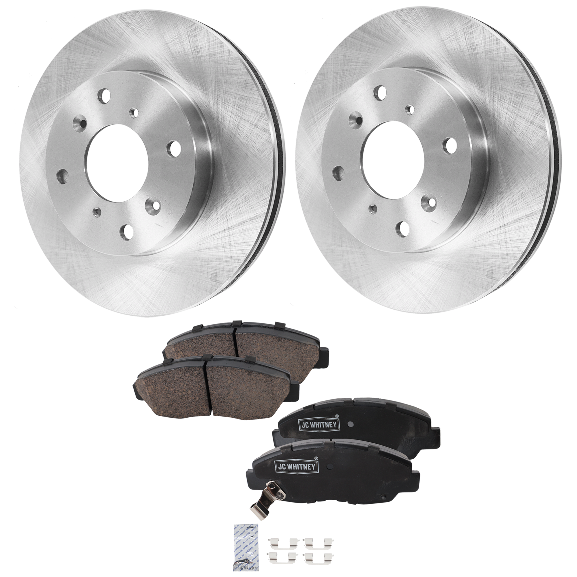 AM ACCORD 98-02 FRONT BRAKE DISC AND PAD KIT 2 Wheel Set SKU KIT 102425 GD216 OEM 45251S84A01-45022S01A01-45022S