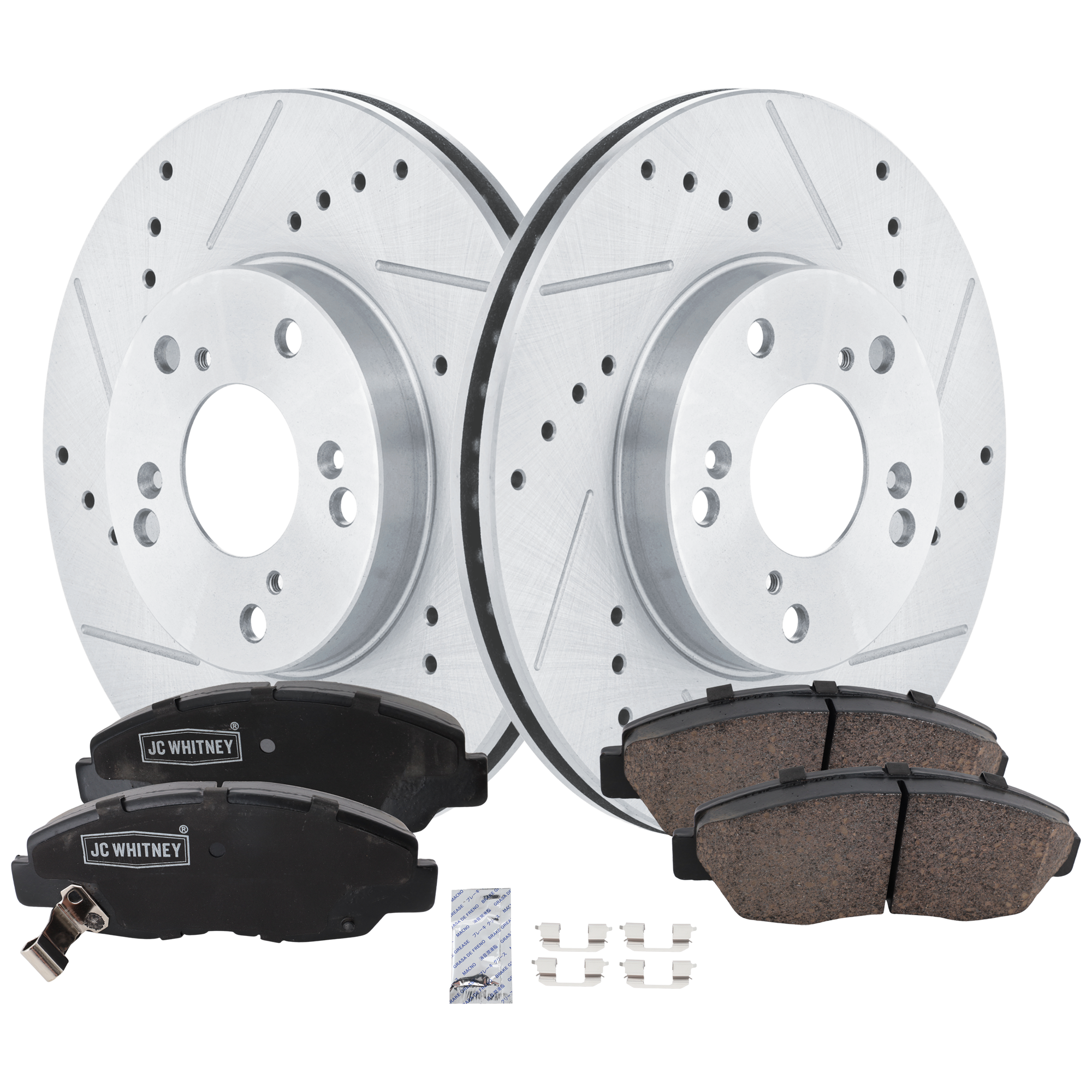 AM ACCORD 98-99 FRONT BRAKE DISC AND PAD KIT 2 Wheel Set SKU KIT 102425 GD224 OEM 19896-31257-31305-44774-96711