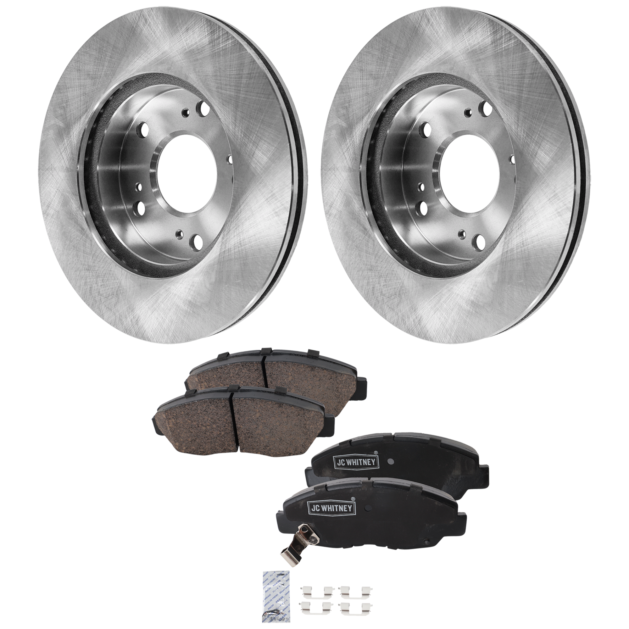 AM CIVIC 06-11 FRONT BRAKE DISC AND PAD KIT 2 Wheel Set SKU KIT 102425 GD247 OEM 45251S6M000-45251S7AJ10-45251S