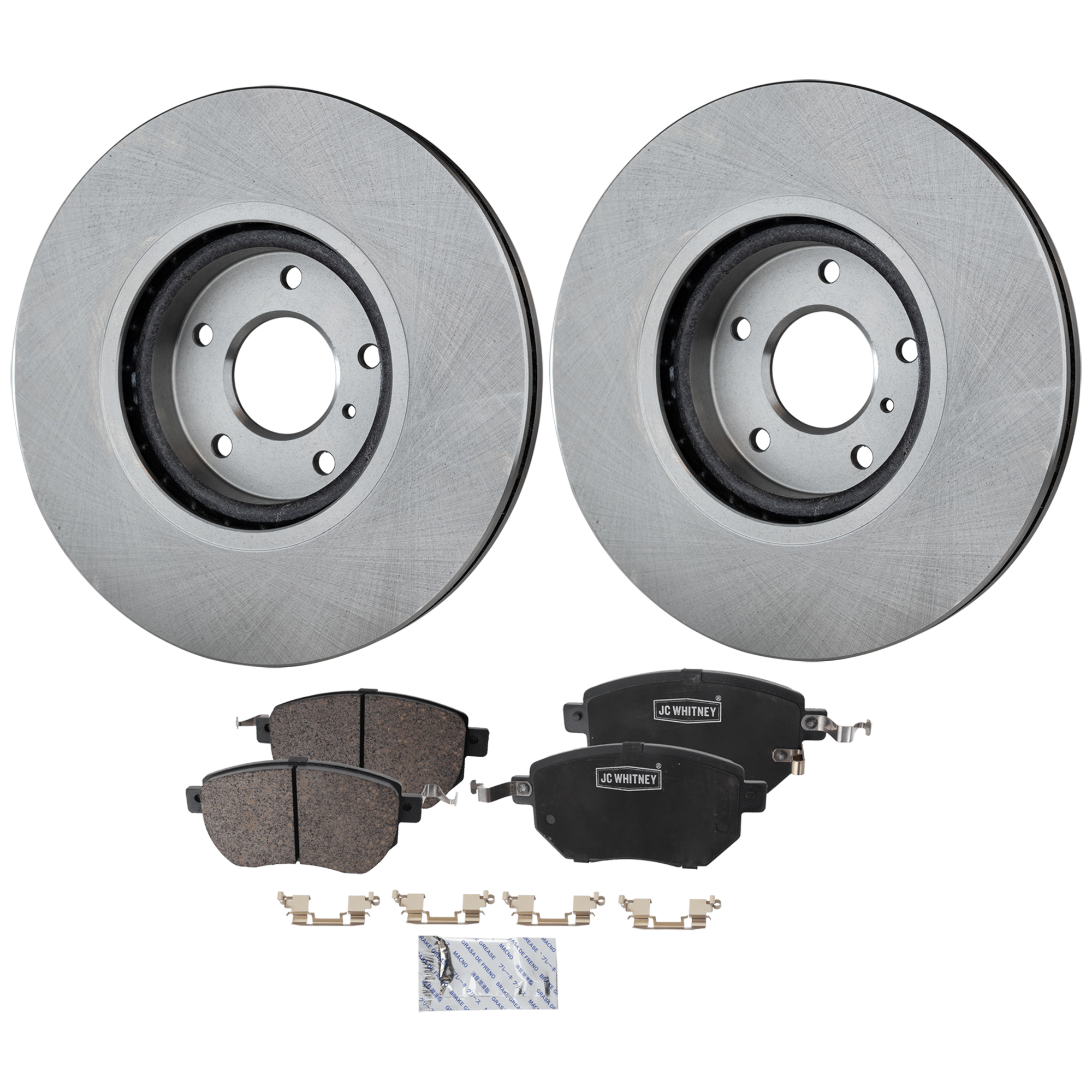 AM MURANO 04-11 FRONT BRAKE DISC AND PAD KIT 2 Wheel Set SKU KIT 102425 GD261 OEM 40206CA010-40206EG000-41060CA0