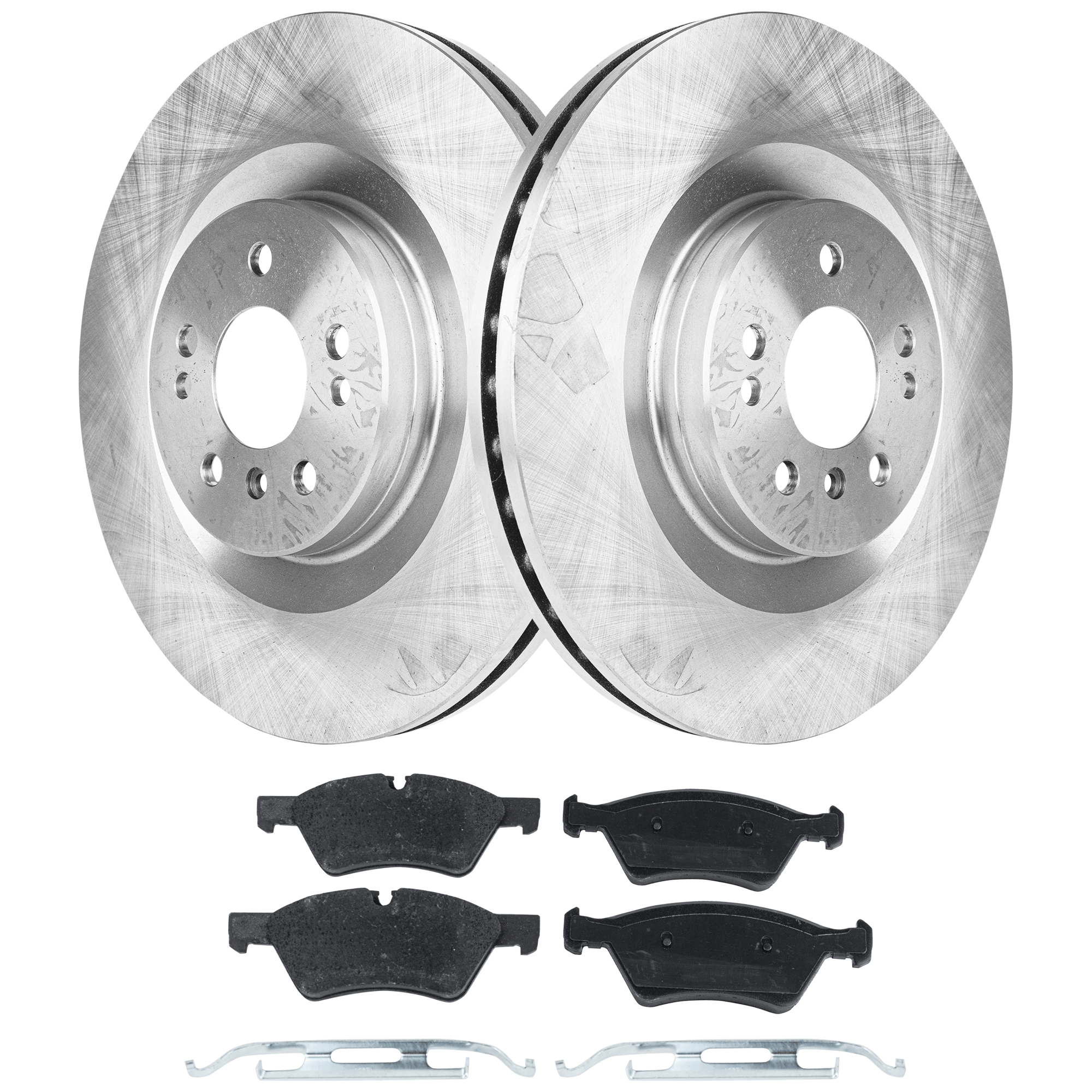 AM R350-06-12 FRONT BRAKE DISC AND PAD KIT 2 Wheel Set SKU KIT 102425 GD315 OEM 1644210512-1644211412-00442040