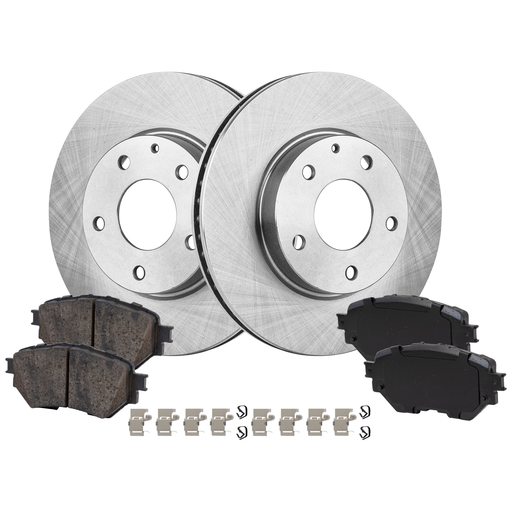 AM MAZDA 3-14-18 FRONT BRAKE DISC AND PAD KIT 2 Wheel Set SKU KIT 102425 GD321 OEM B45A33251A BJY73328ZA