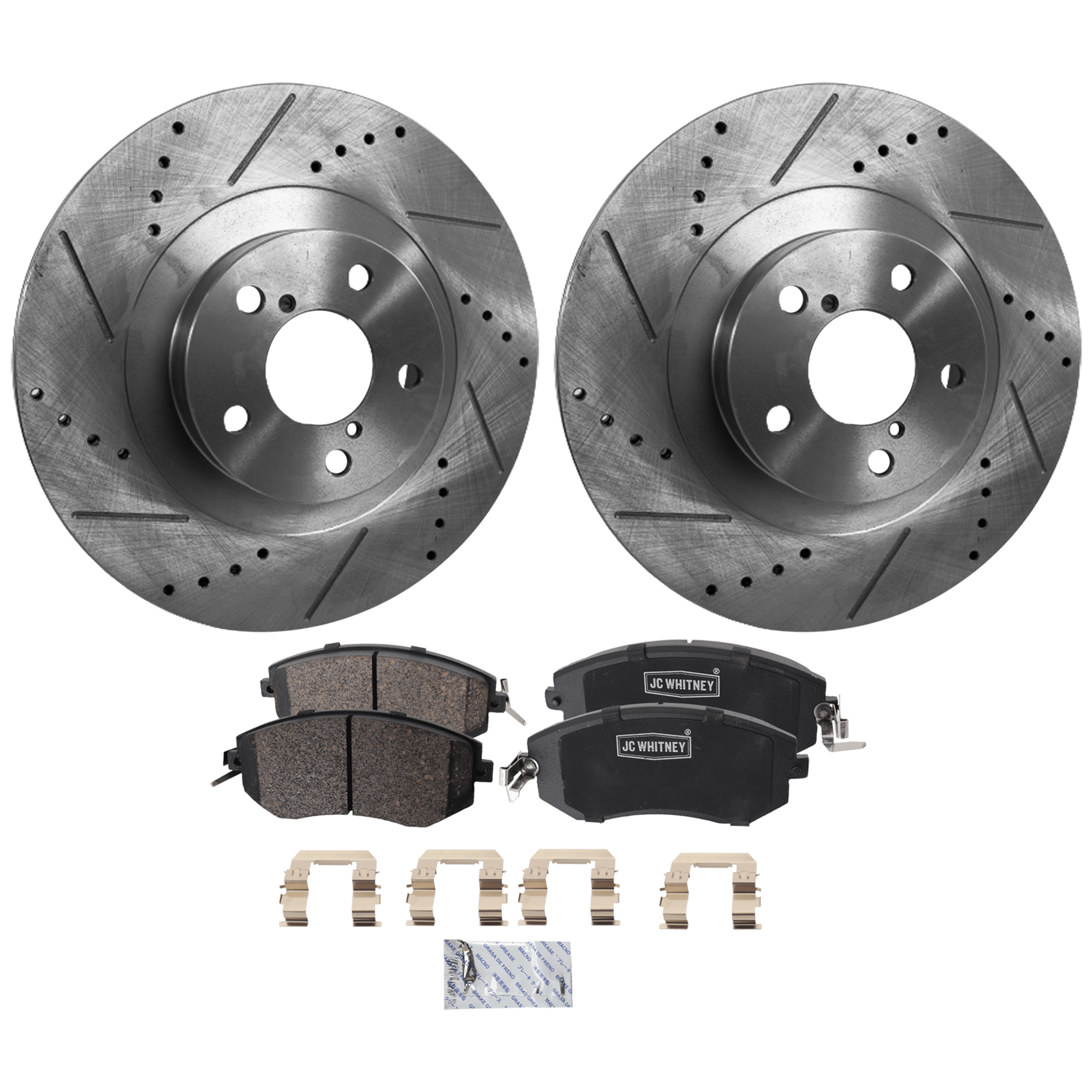 AM FORESTER 10-18 FRONT BRAKE DISC AND PAD KIT 2 Wheel Set SKU KIT 102425 GD354 OEM 31407-44306-145657-0833078-083