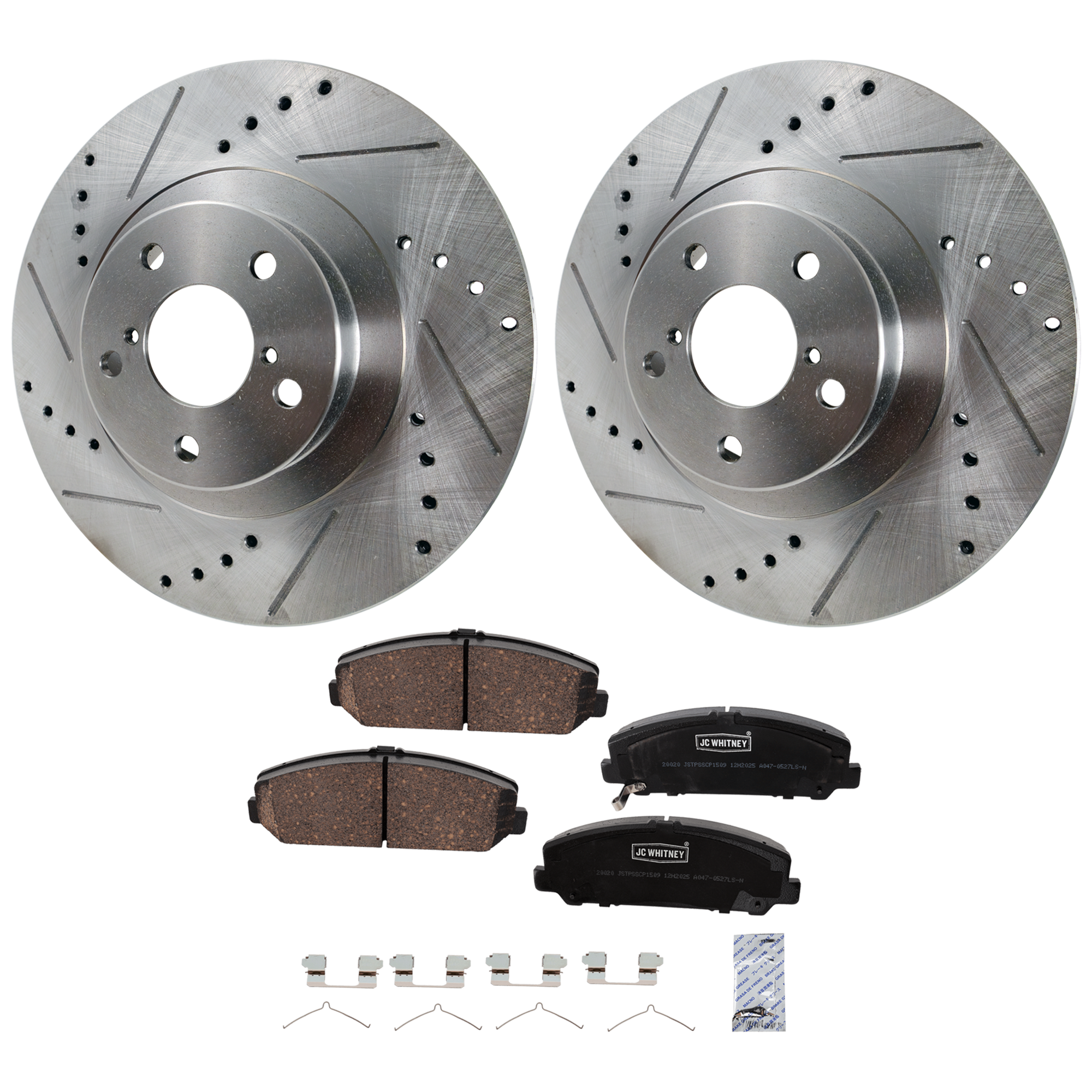 AM FORESTER 03-08 FRONT BRAKE DISC AND PAD KIT 2 Wheel Set SKU KIT 102425 GD358 OEM 19356-34203-145406-980141-4888