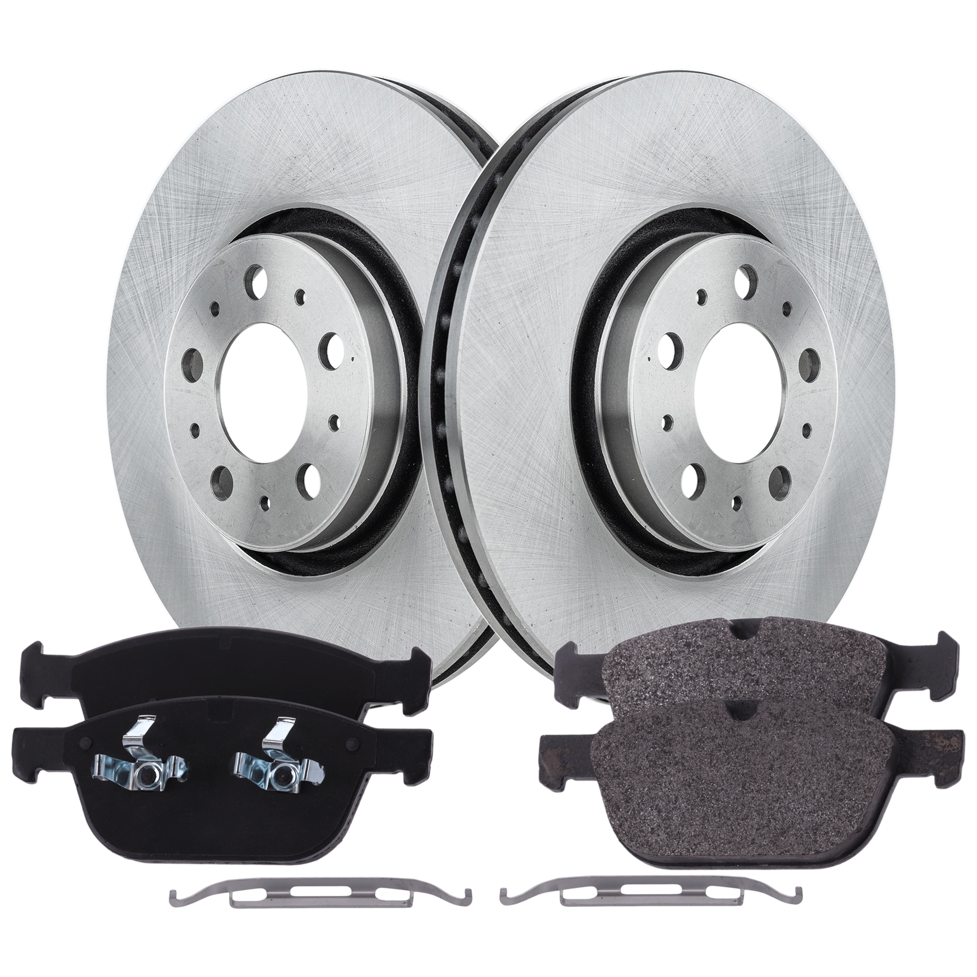 AM XC90-03-14 FRONT BRAKE DISC AND PAD KIT 2 Wheel Set SKU KIT 102425 GD429 OEM 30636074-31423325-307939430-31