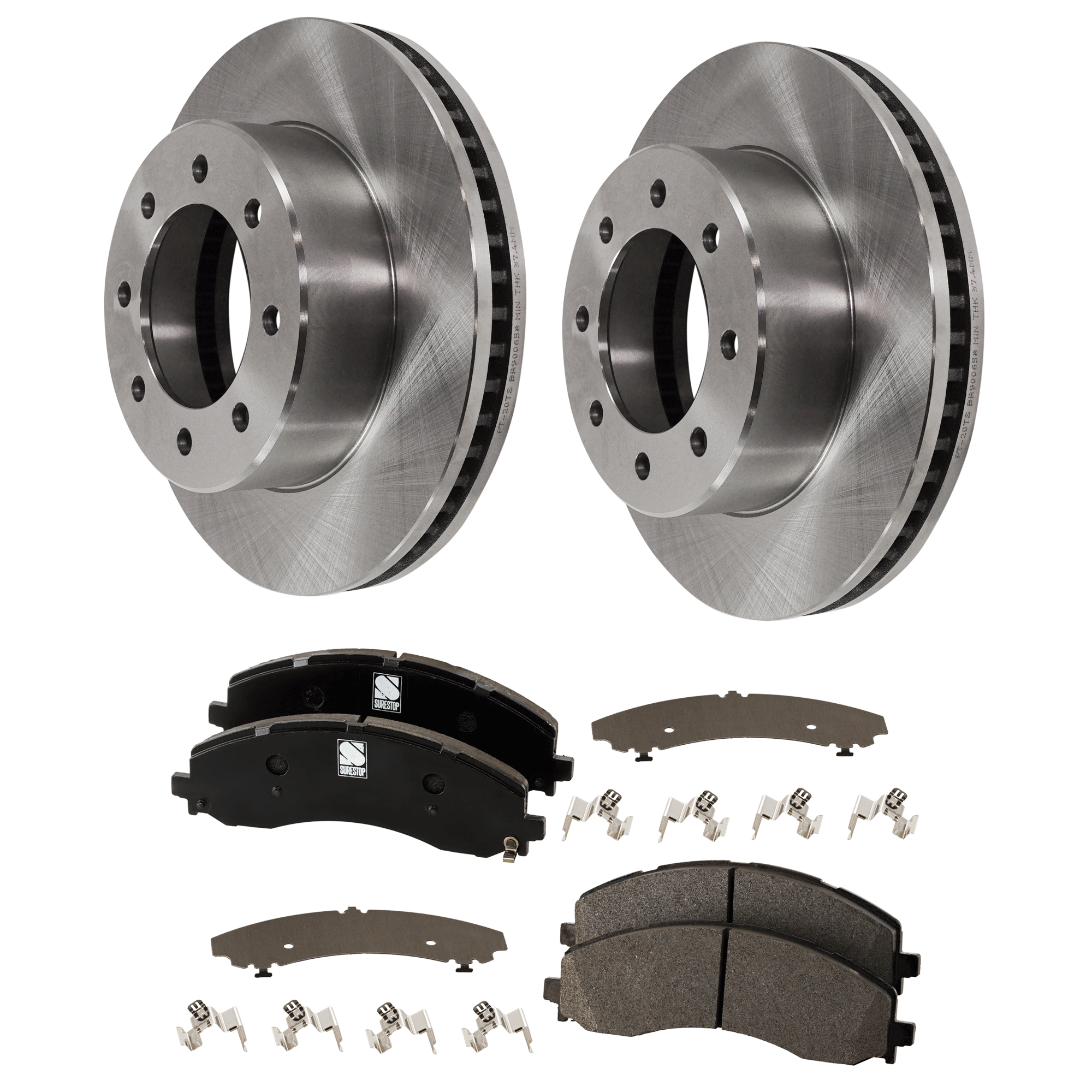 AM Brake Disc and Pad Kit SKU KIT 102425 GD431 OEM 43168-53057-850123-900658-6004