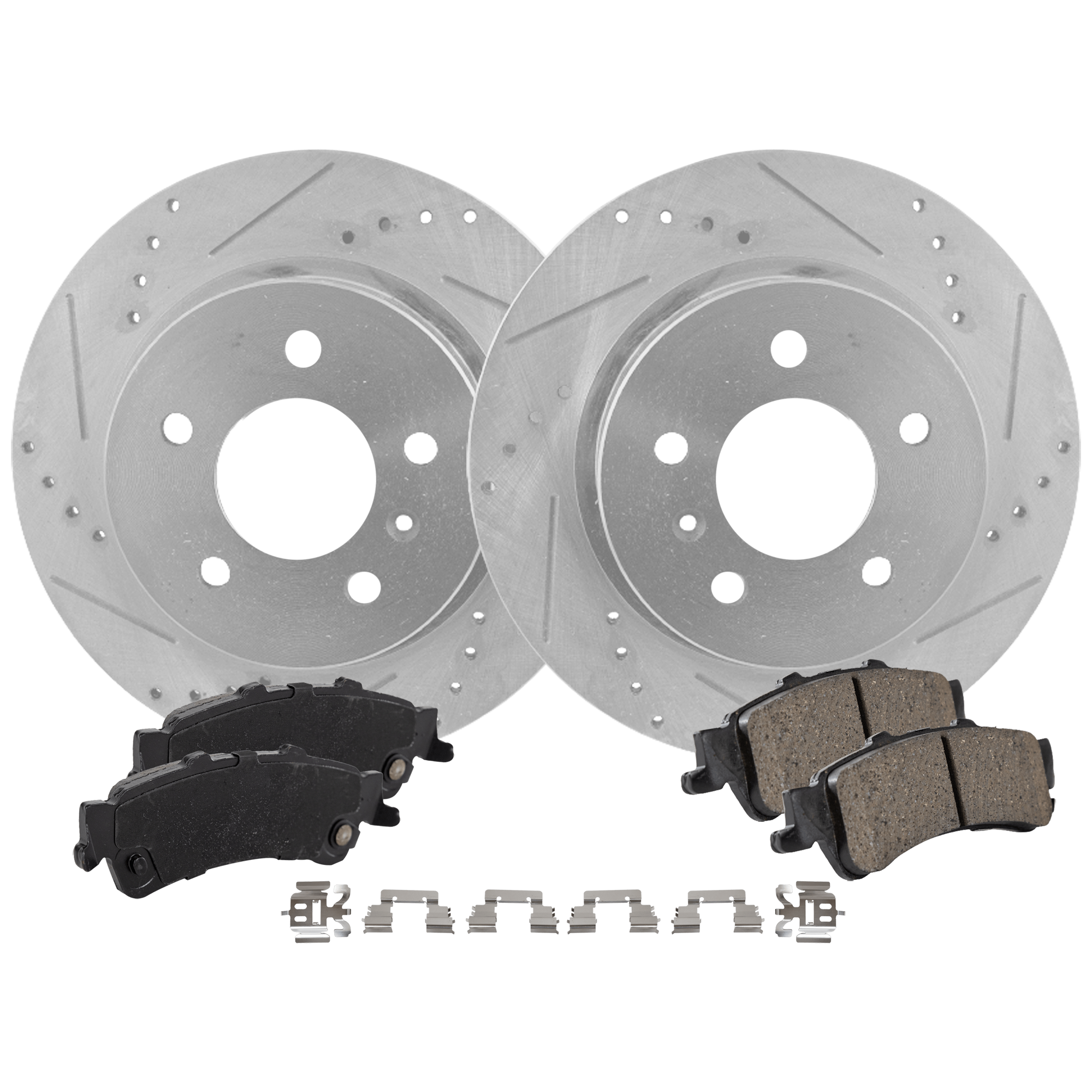 AM DTS 06-11 REAR BRAKE DISC AND PAD KIT 2 Wheel Set SKU KIT 102425 GD462 OEM 41219-55127-60286-580405-90027