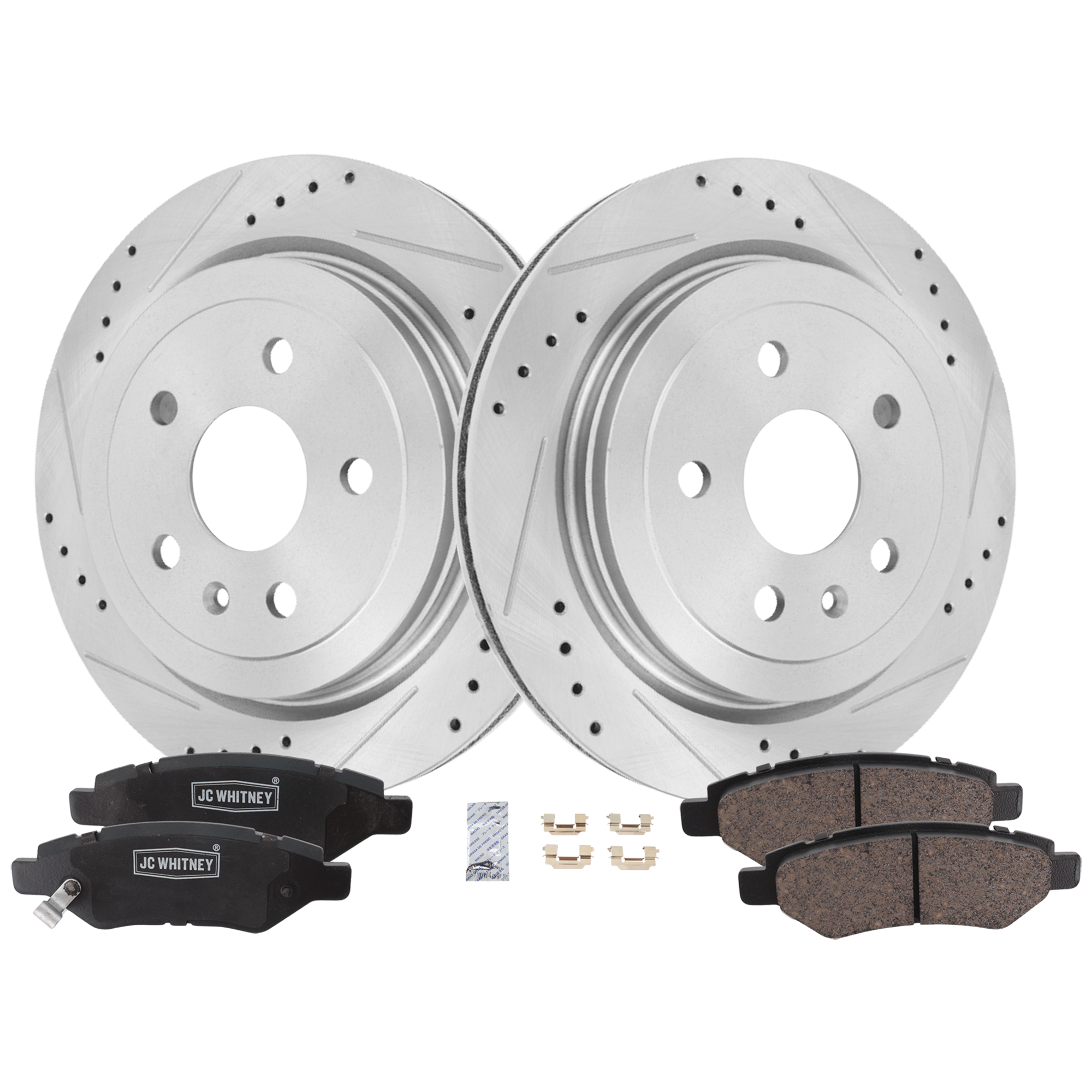 AM CAMARO 10-15 REAR BRAKE DISC AND PAD KIT 2 Wheel Set SKU KIT 102425 GD471 OEM 41237-55171-72038-493955-85013