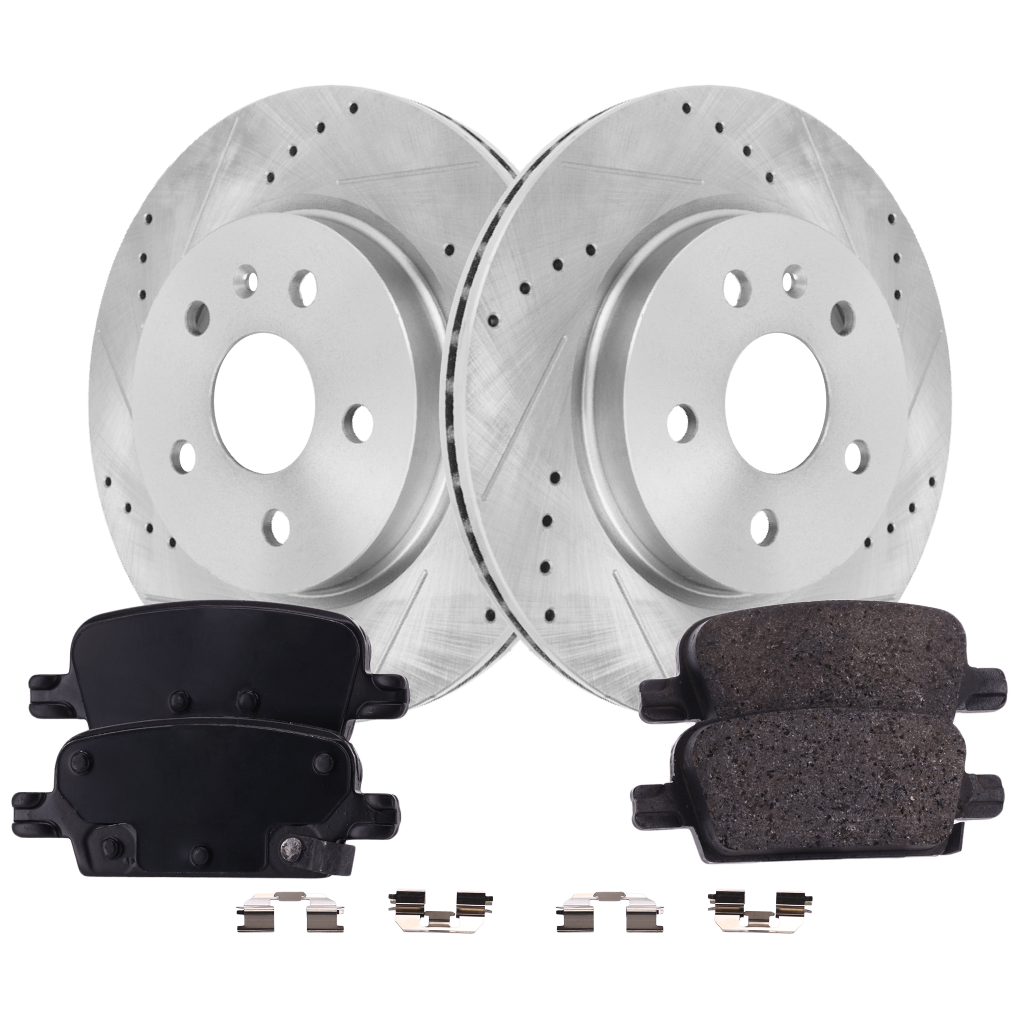 AM MALIBU 16-16 REAR BRAKE DISC AND PAD KIT 2 Wheel Set SKU KIT 102425 GD482 OEM 41267-55179-850179-886206-9009