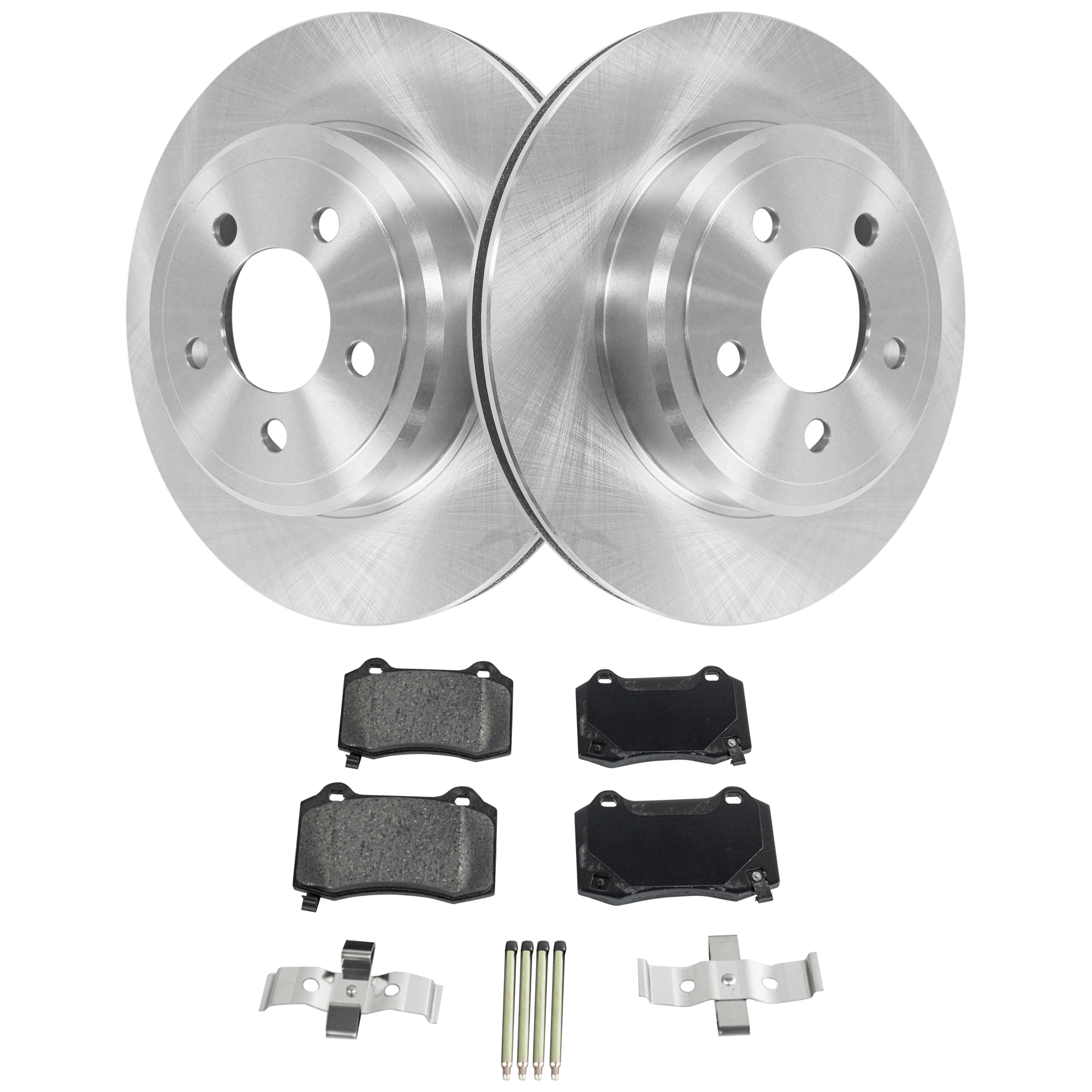 AM CHALLENGER 18-20 REAR BRAKE DISC AND PAD KIT 2 Wheel Set SKU KIT 102425 GD504 OEM 4779209AB 4779209AC 4779209AE