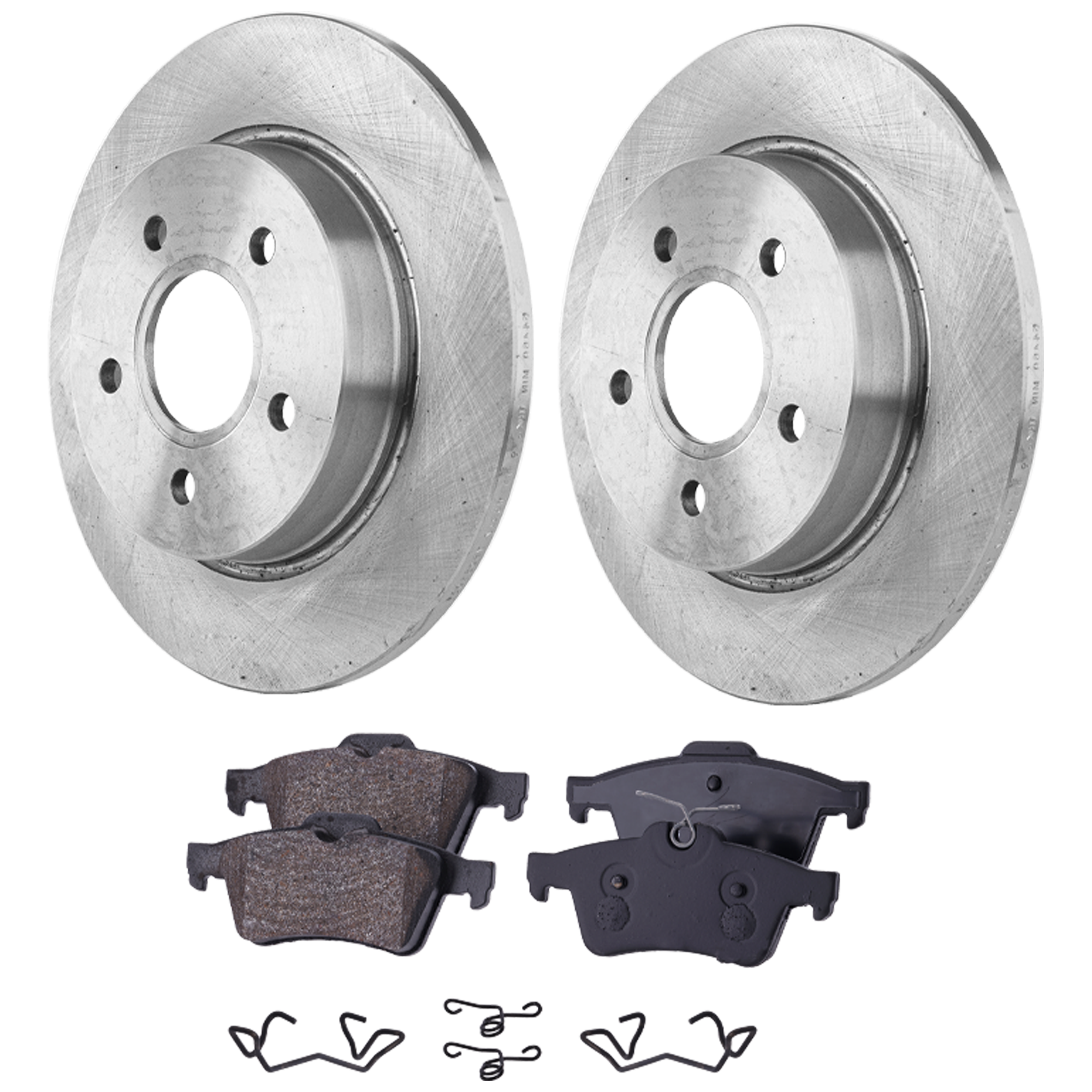 AM FOCUS 13-14 REAR BRAKE DISC AND PAD KIT 2 Wheel Set SKU KIT 102425 GD522 OEM 42280-54182-850286-901068-6005