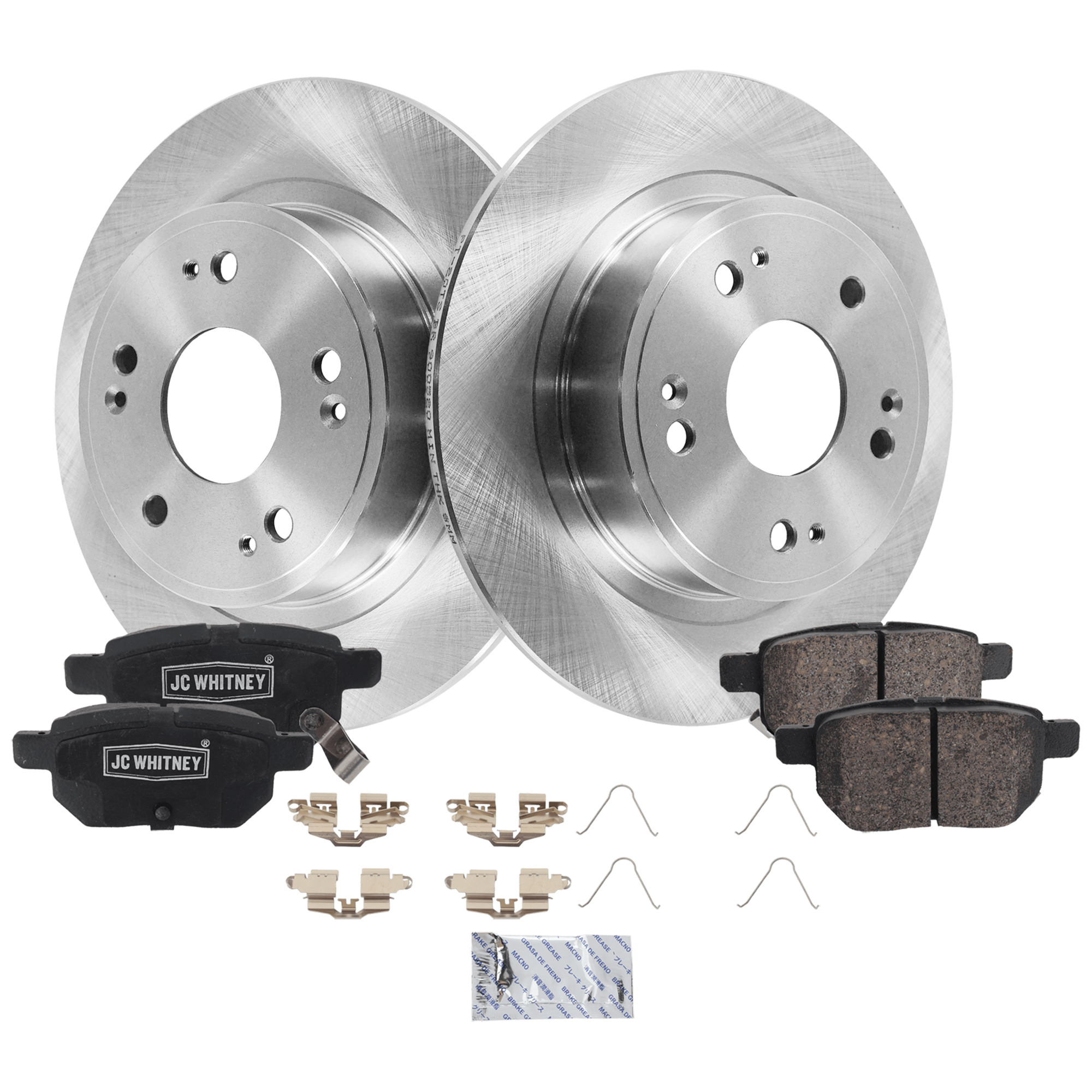 AM ACCORD 08-17 REAR BRAKE DISC AND PAD KIT 2 Wheel Set SKU KIT 102425 GD542 OEM 42510SFY000-42510TA0A00-42510T
