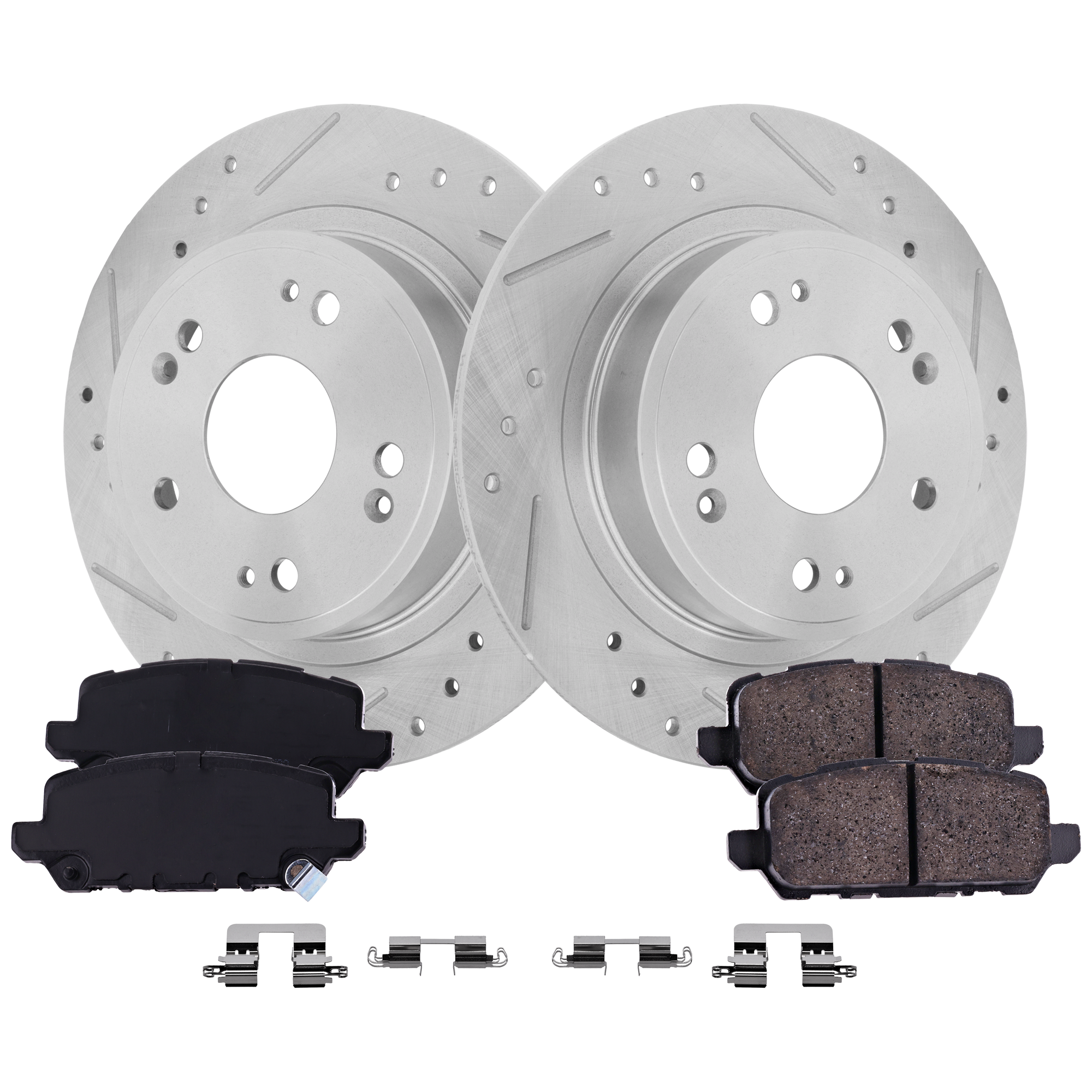 AM HR V 16-22 REAR BRAKE DISC AND PAD KIT 2 Wheel Set SKU KIT 102425 GD547 OEM 31479-44594-44763-0833159-0833