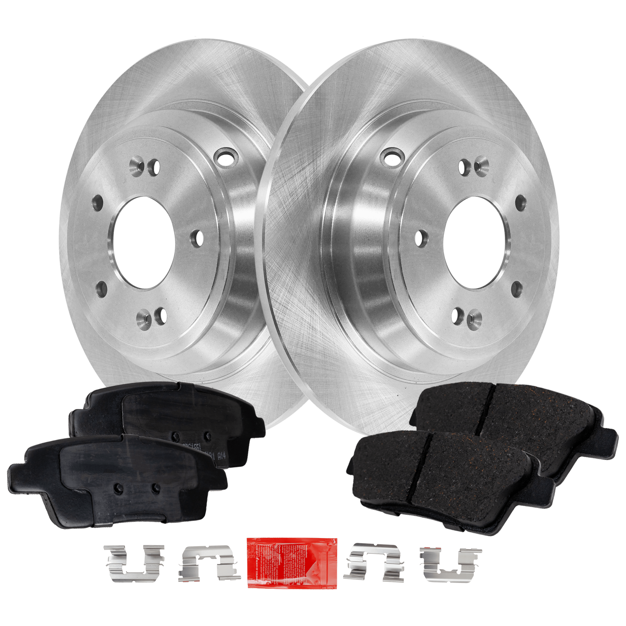 AM GENESIS 10-10 REAR BRAKE DISC AND PAD KIT 2 Wheel Set SKU KIT 102425 GD560 OEM 584113M000-583023MA30