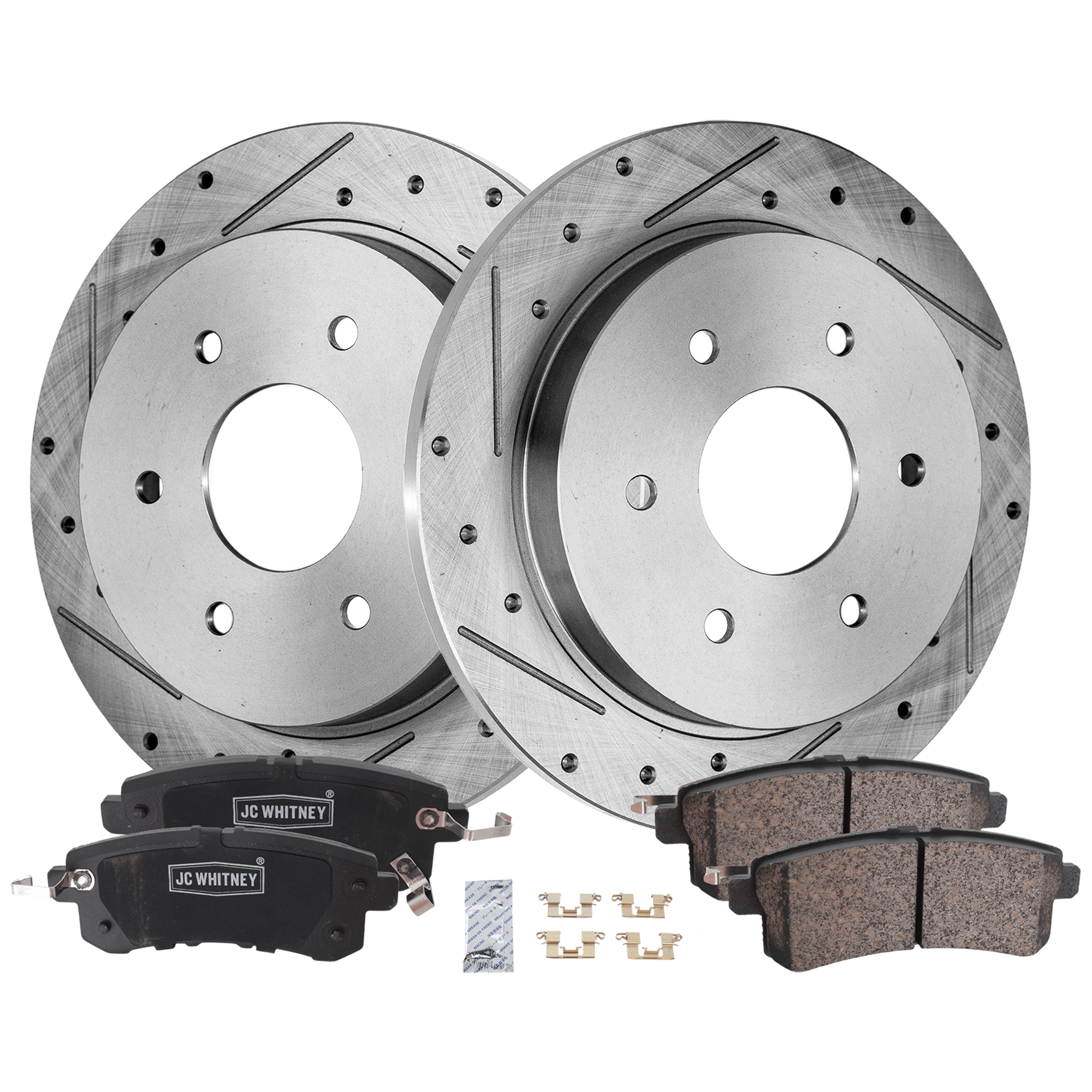 AM ARMADA 17-19 REAR BRAKE DISC AND PAD KIT 2 Wheel Set SKU KIT 102425 GD580 OEM 31329-145475-0833011-980198-48