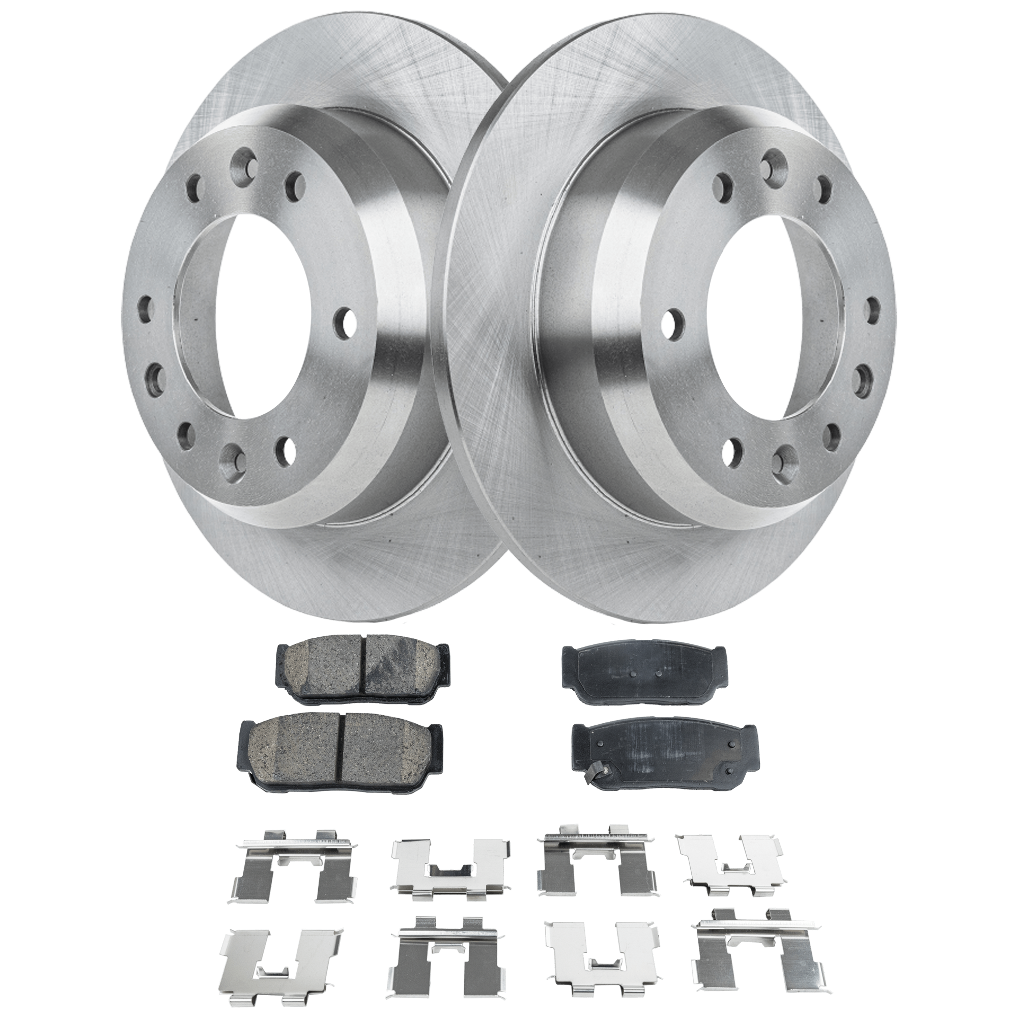 AM ENTOURAGE 07-07 REAR BRAKE DISC AND PAD KIT 2 Wheel Set SKU KIT 102425 GD588 OEM 584114D500-583023EU00-583023EU