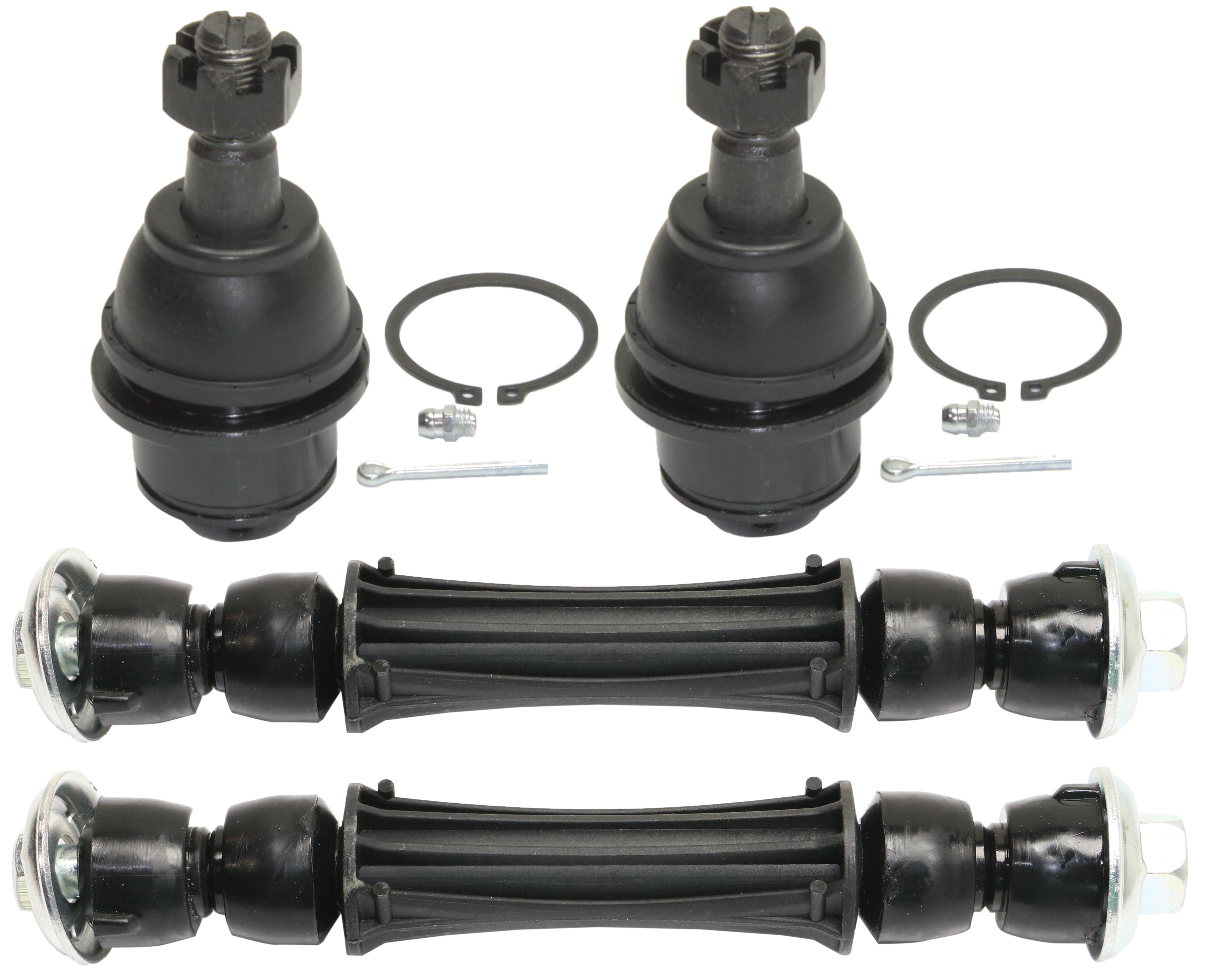 AM AVALANCHE 07-13 ESCALADE 07-14 FRONT SUSPENSION KIT RH AND LH 4 pc kit with Ball Joints and Sway Bar Links SKU KIT 102517-11 OEM 1014457-2601685-5051388-103554