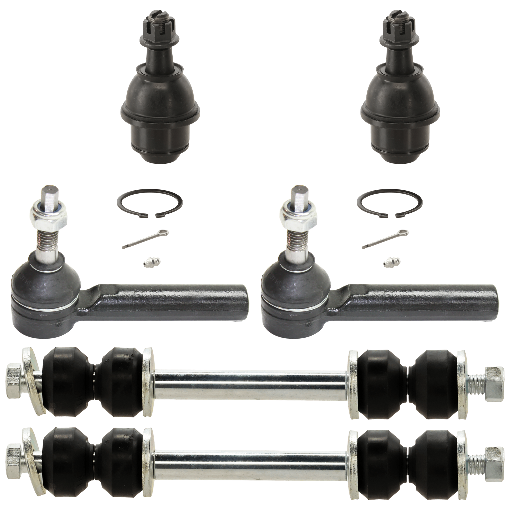 AM AVALANCHE 07-13 ESCALADE 07-14 FRONT SUSPENSION KIT RH AND LH 6 pc kit with Ball Joints Sway Bar Links and Tie Rod Ends SKU KIT 102517-13 OEM 1014457-2601685-5051388-103554
