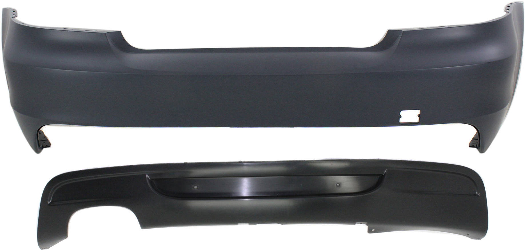 AM 1 SERIES 08-13 REAR BUMPER COVER 2 pc Kit with Lower Bumper Cover SKU KIT 102517-19 Partslink BM1100193 BM1144120 OEM 51127892597-51128045506-511280