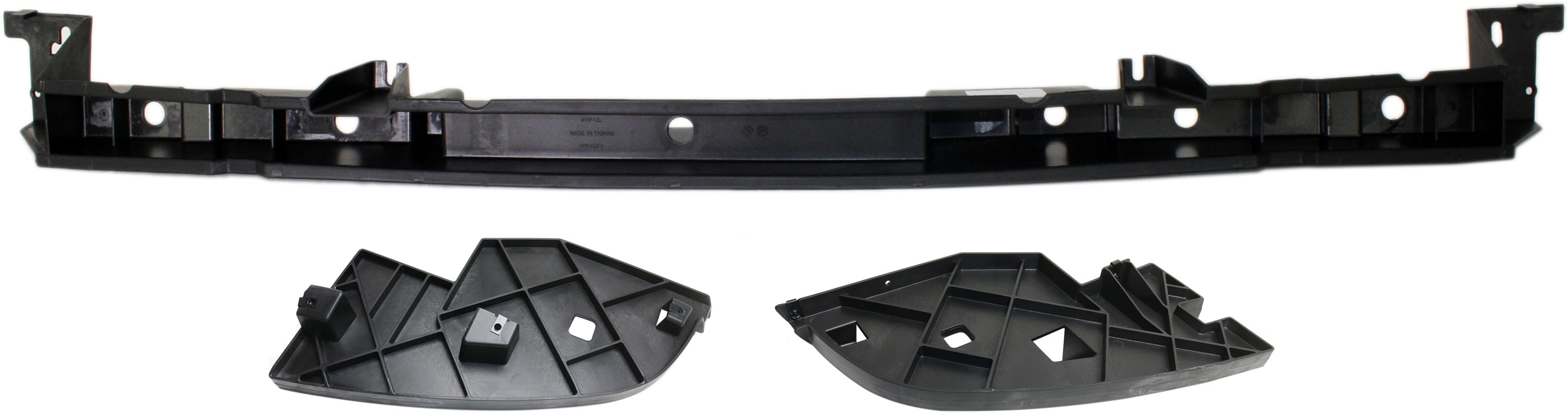 AM YUKON YUKON XL 1500 YUKON XL 2500-07-13 FRONT BUMPER BRACKET 3 pc kit with Bumper Trim SKU KIT 102517-26 Partslink GM1065114 GM1088179 GM1089179 OEM 22742861-10376175-10376176