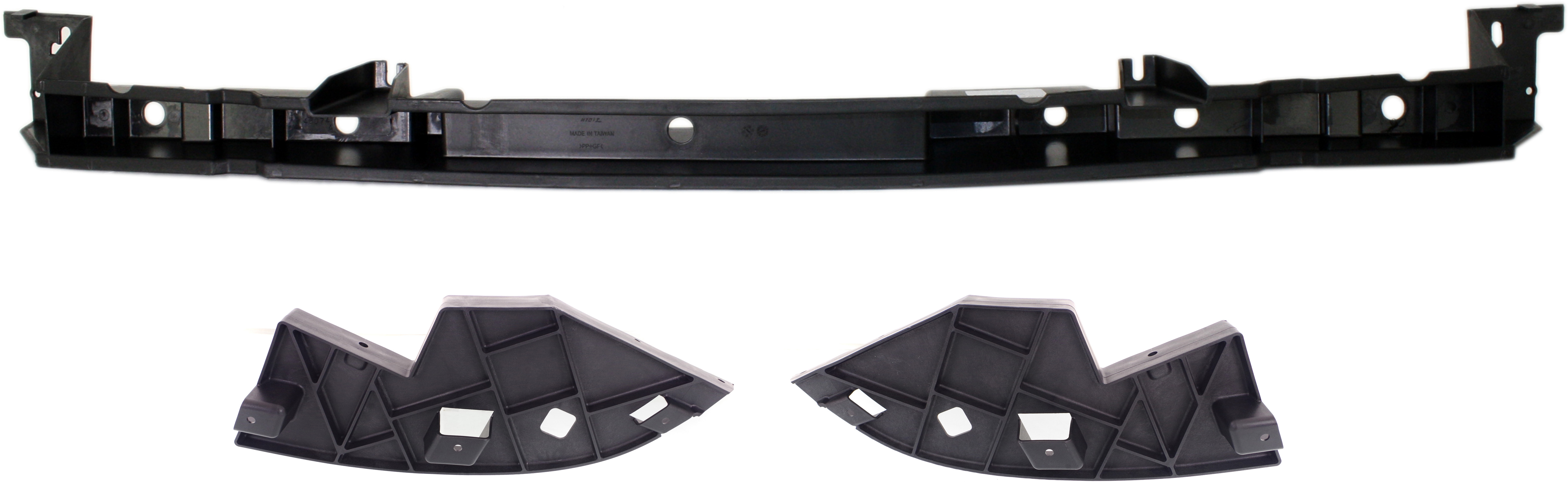 AM TAHOE 07-14 AVALANCHE 07-13 FRONT BUMPER BRACKET 3 pc kit with Bumper Trim SKU KIT 102517-27 Partslink GM1065114 GM1088171 GM1089171 OEM 22742861-21996230-21996231
