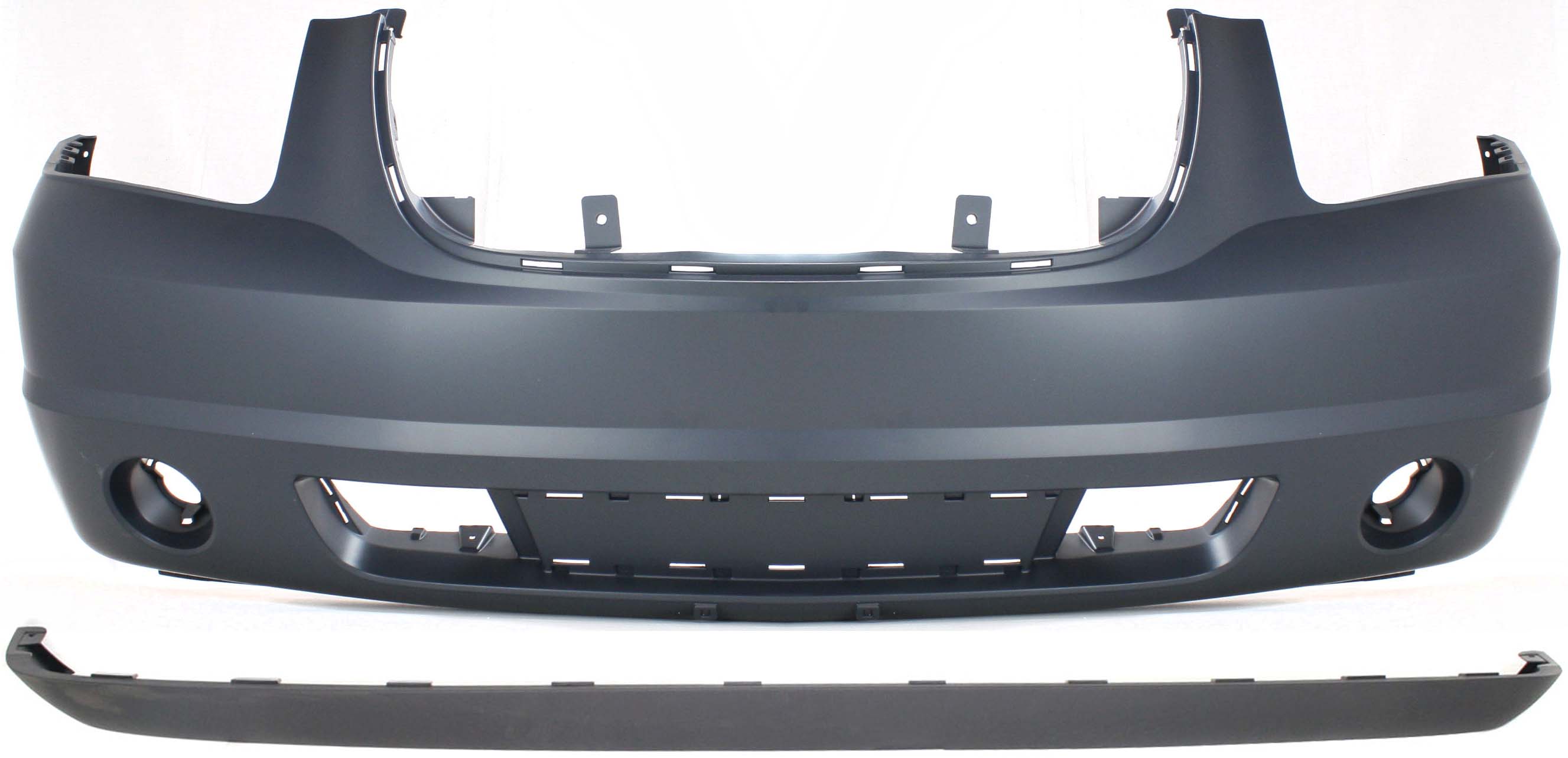 AM YUKON 07-14 FRONT BUMPER COVER 2 pc Kit with Lower Air Deflector SKU KIT 102517-36 Partslink GM1000818 GM1092189 OEM 25890766-15138233