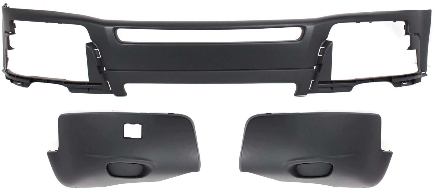 AM XC90-03-06 FRONT BUMPER COVER 3 pc Kit with Bumper Ends SKU KIT 102517-40 Partslink VO1000185 VO1016100 VO1017100 OEM 399745470-86483369-86483377