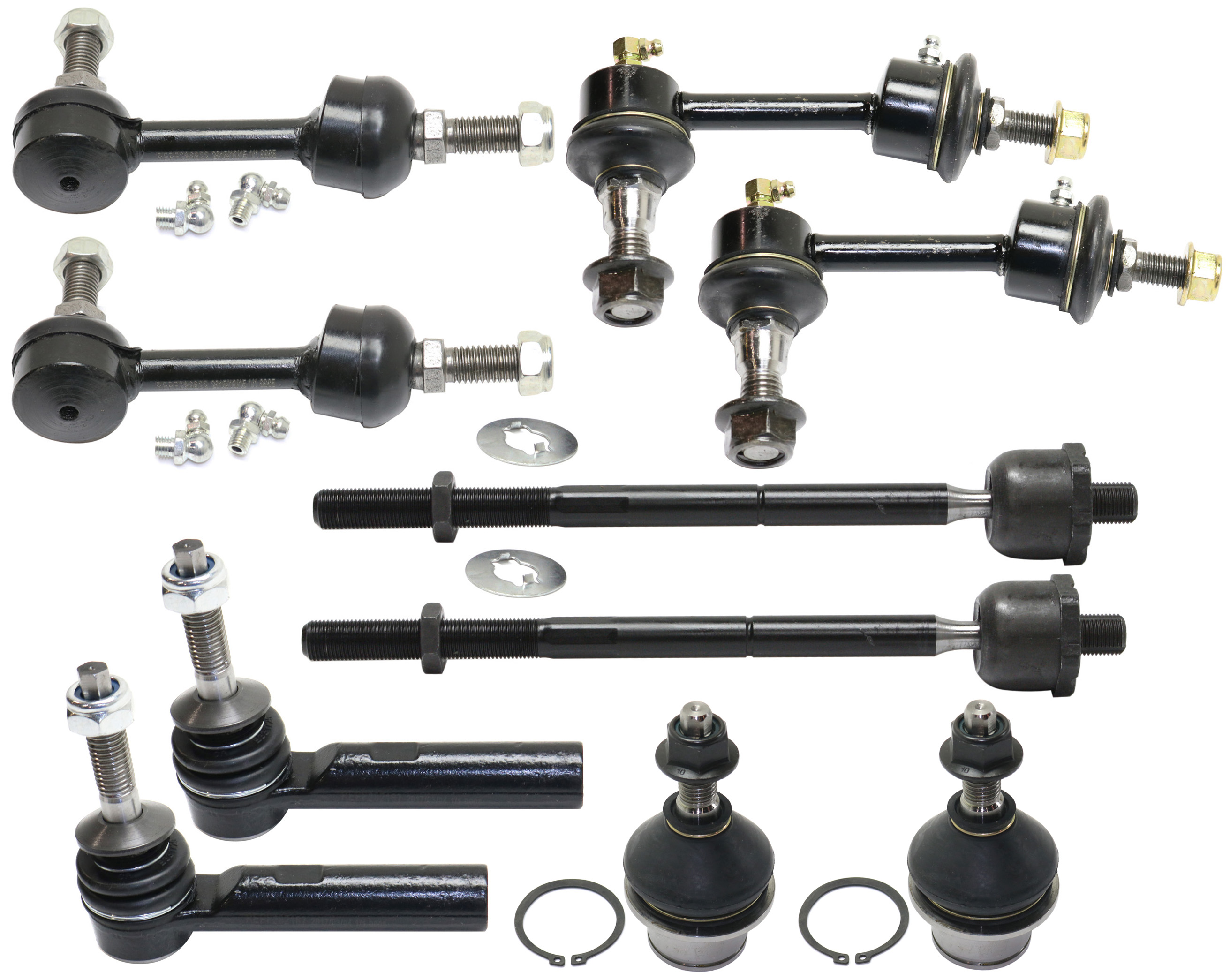 AM EXPEDITION NAVIGATOR 03-05 SUSPENSION KIT RH AND LH 10 pc kit with Ball Joints Sway Bar Links and Tie Rod Ends SKU KIT 102517-43 OEM 104298-2601584-5051314-2L1Z307
